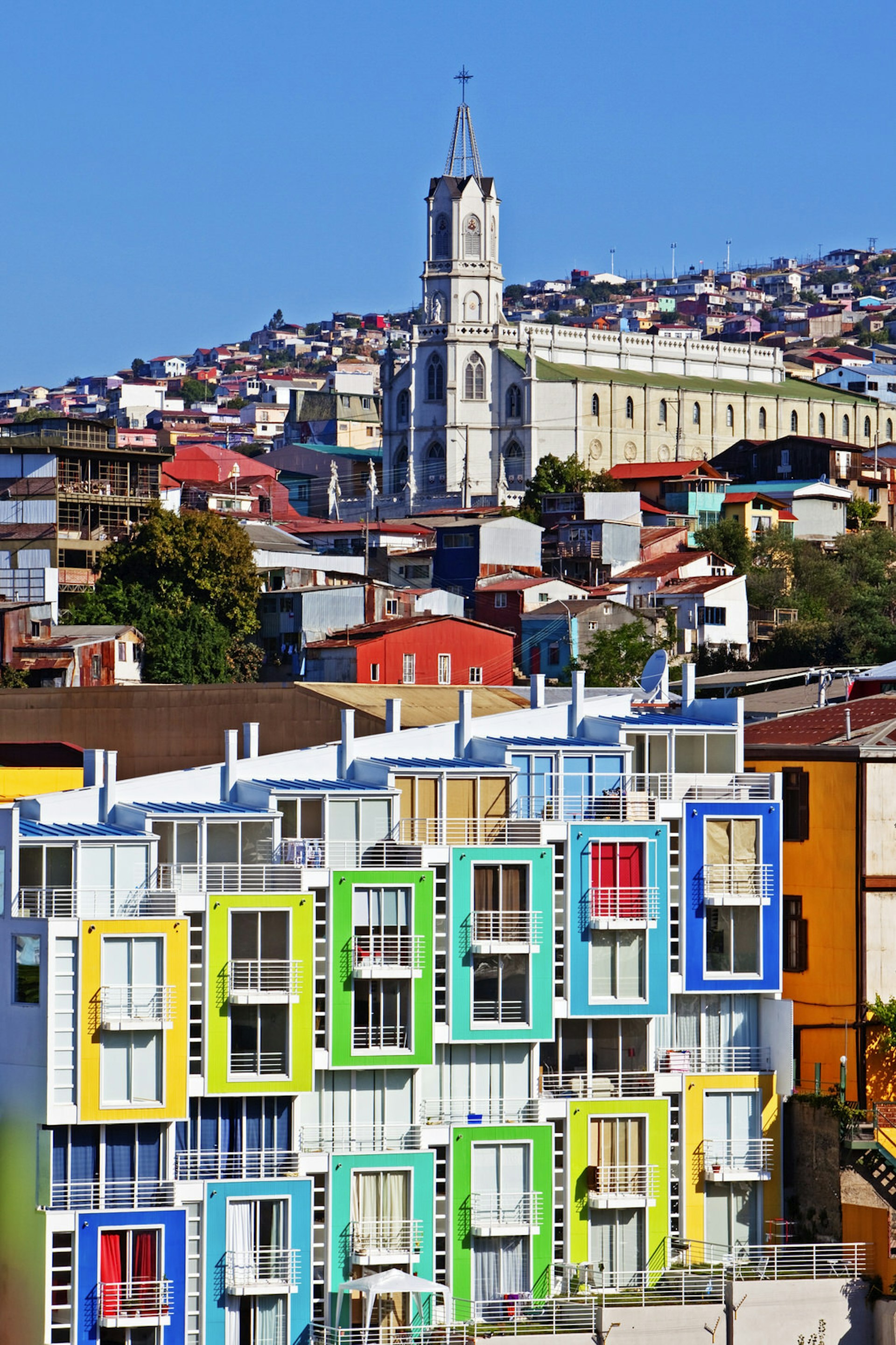 The colorful cityscape of Valparaiso perfectly matches the whimsical feel of Neruda's homes © John W Banagan / Getty
