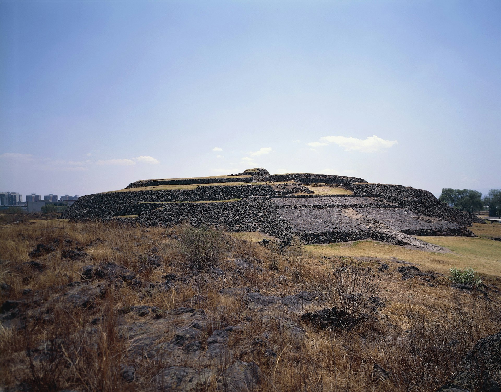 Cuicuilco pyramid Aztec archaeological site in Mexico