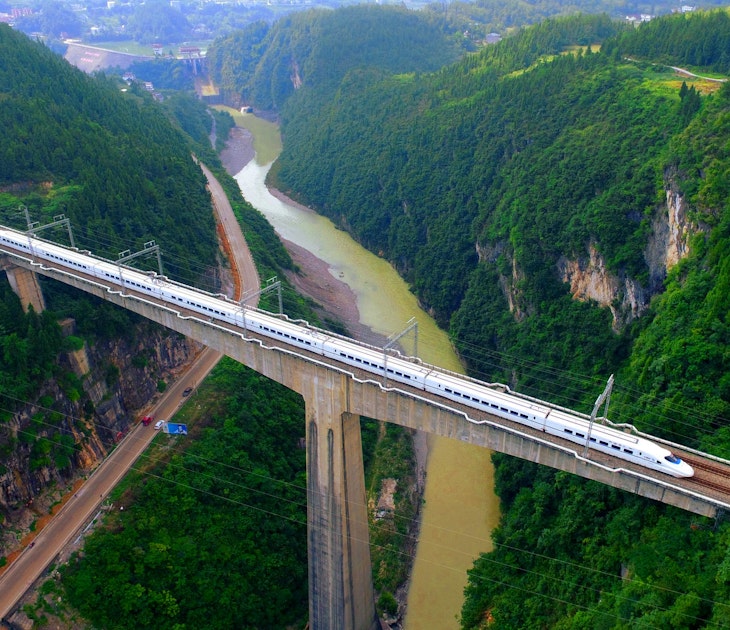 China now boasts the world's largest high-speed rail network, with more than 22,000km of track © Xinhua News Agency / Getty