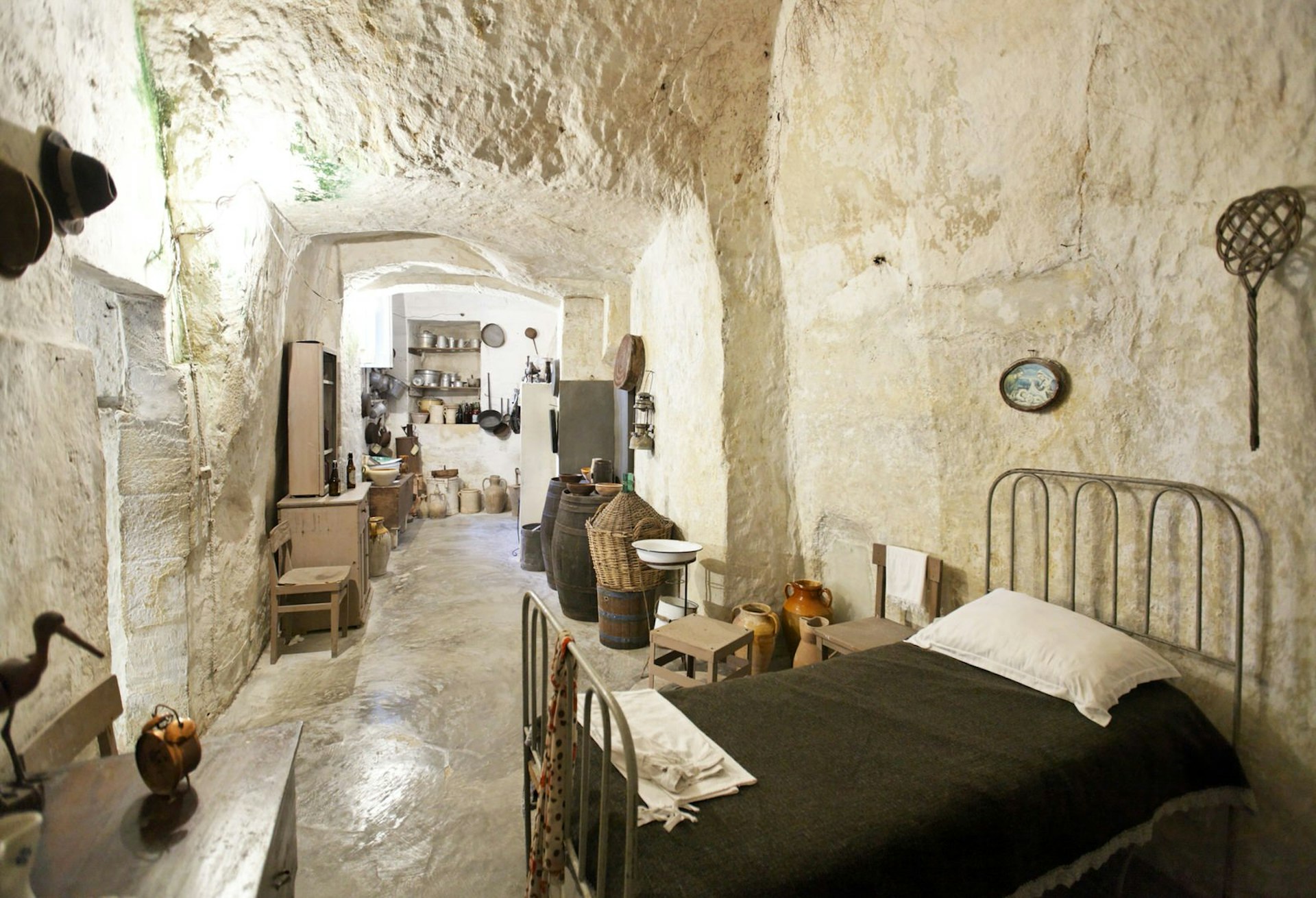Cave life in Matera was basic