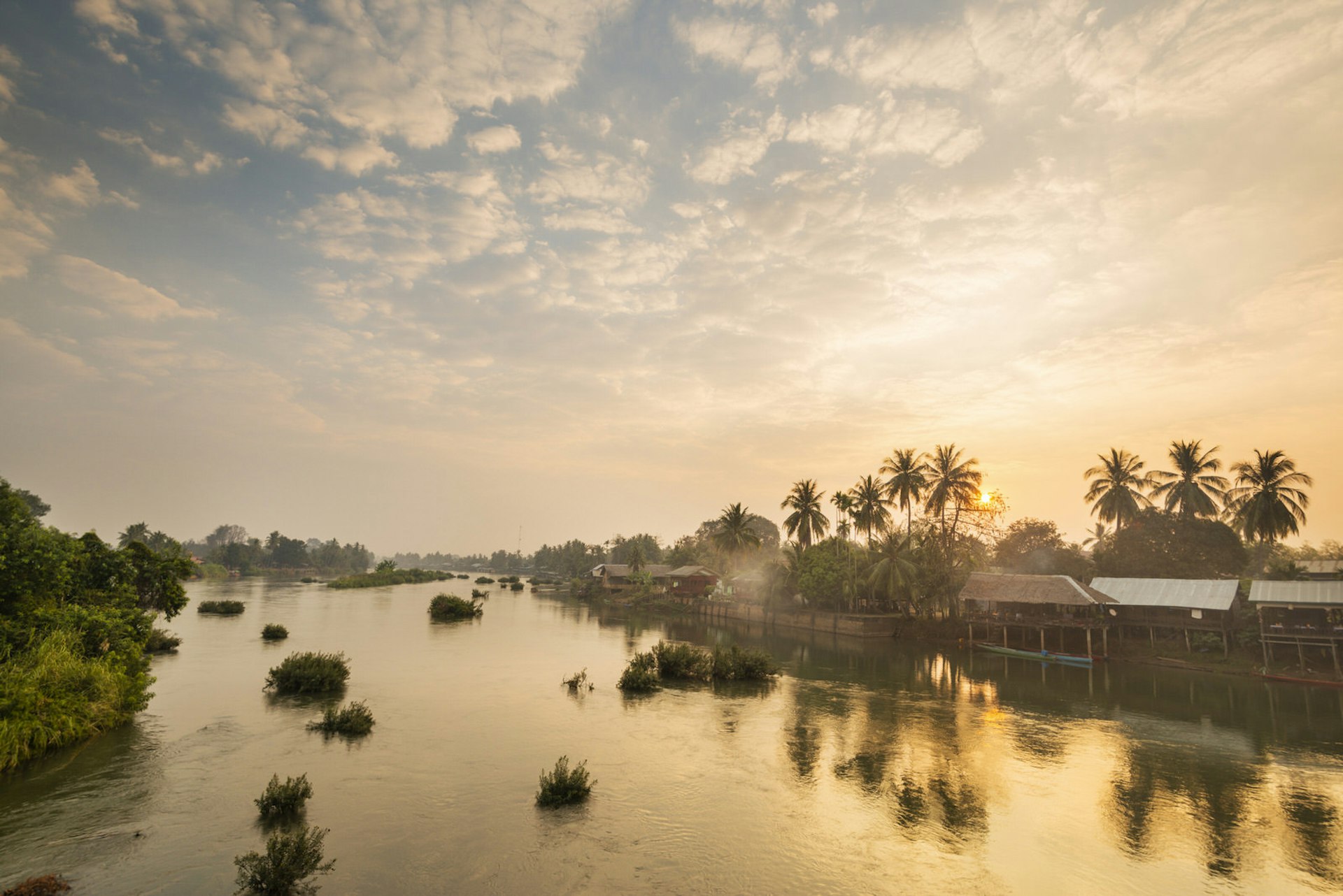 A view of the Mekong River, Laos 
