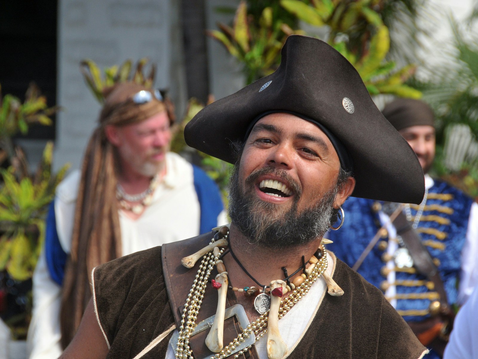 A man dressed as a pirate for Pirate Week on the Cayman Islands
