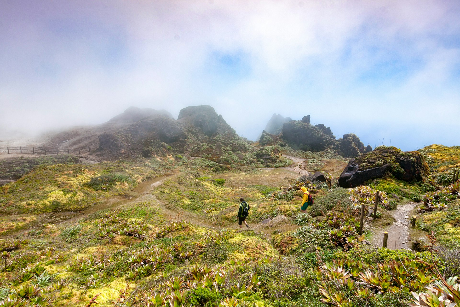 Features - La Soufrière volcano, island of Guadeloupe