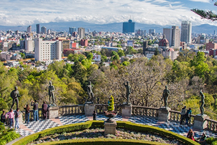 View of Mexico City from Castle of Chapultapec Mexico D.F