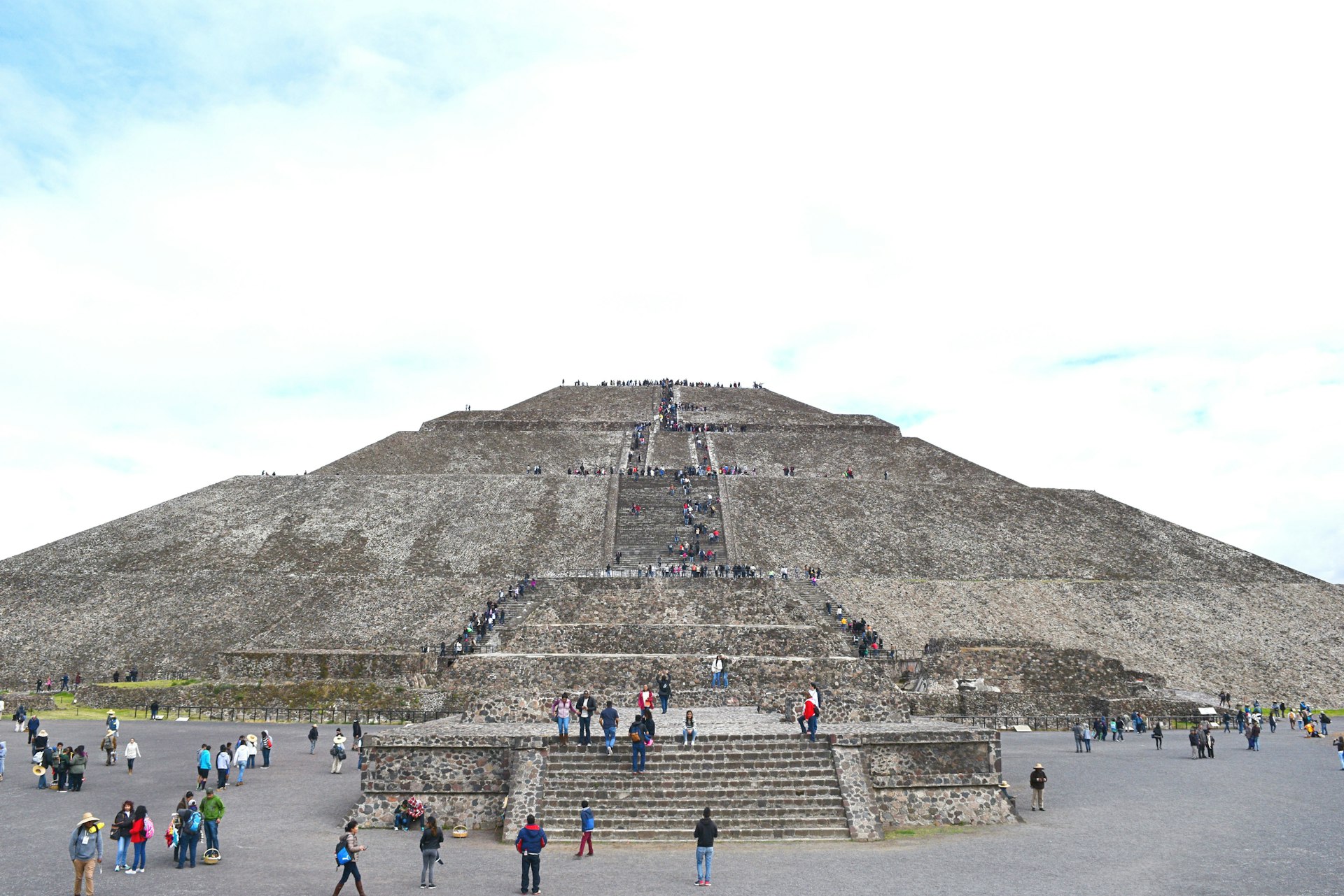 The Temple of the Sun in Teotihuacan outside Mexico City