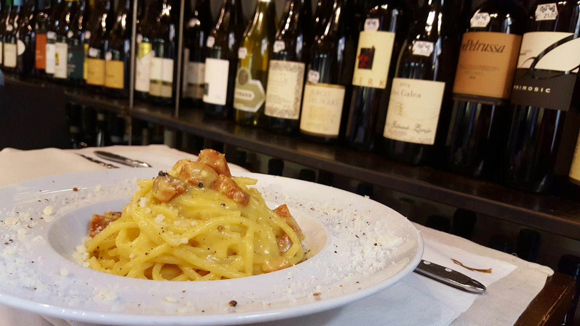 The dreamy carbonara at Roscioli has all the right ingredients