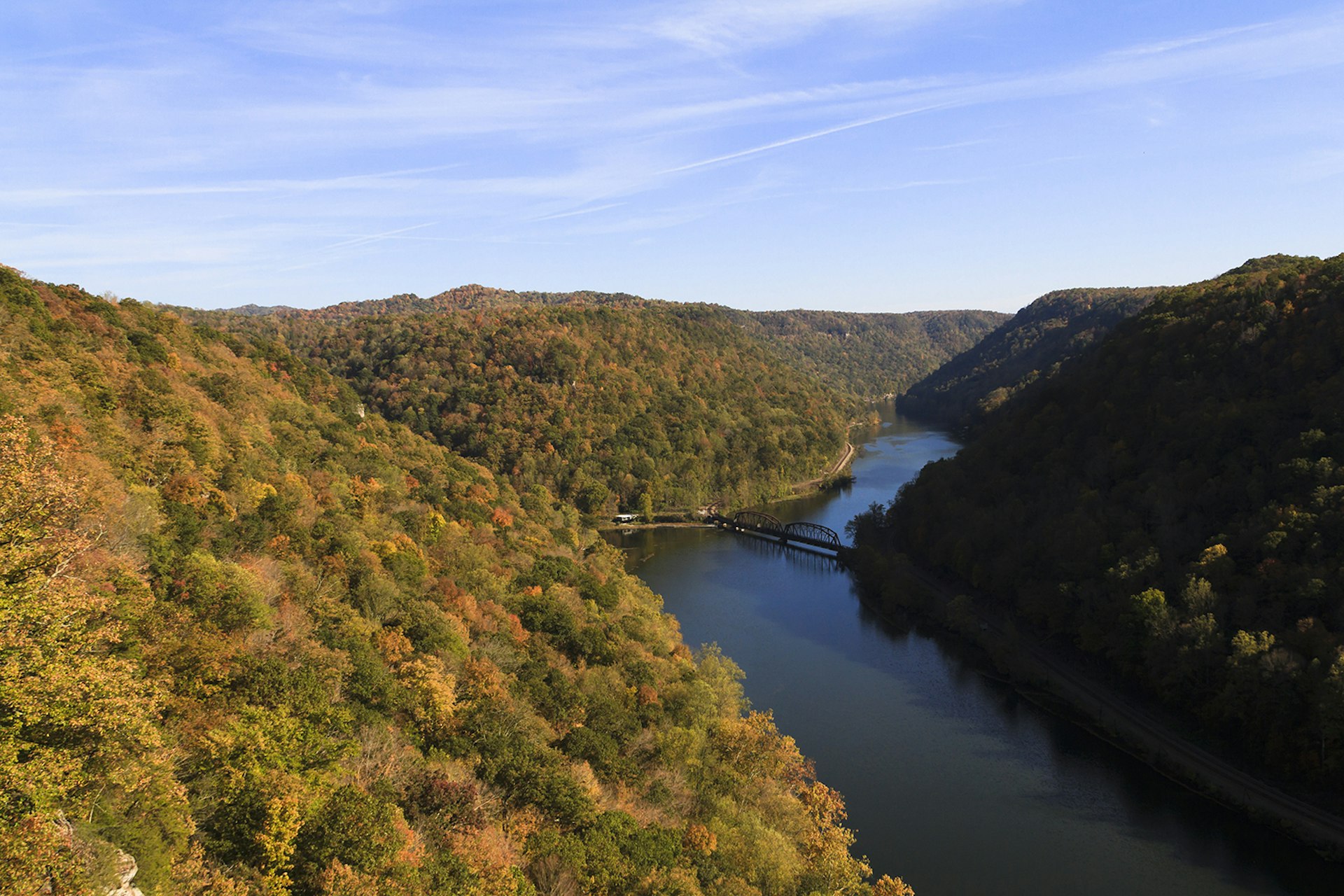 scenic overlook onto the New River Gorge