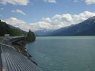 Moose Lake seen from The Canadian Train in British Columbia, Canada