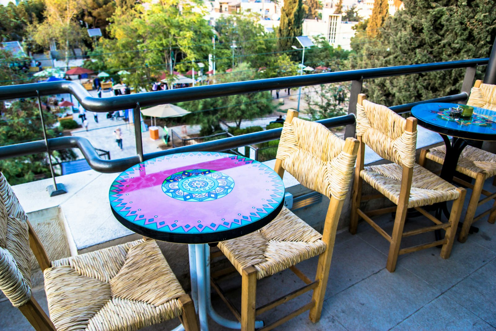 Rooftop terrace at Jungle Fever in Amman. Image by Sunny Fitzgerland / Lonely Planet