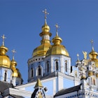 The golden domes of St Michael's Monastery in Kyiv's Old Town © Pavlo Fedykovych / Lonely Planet