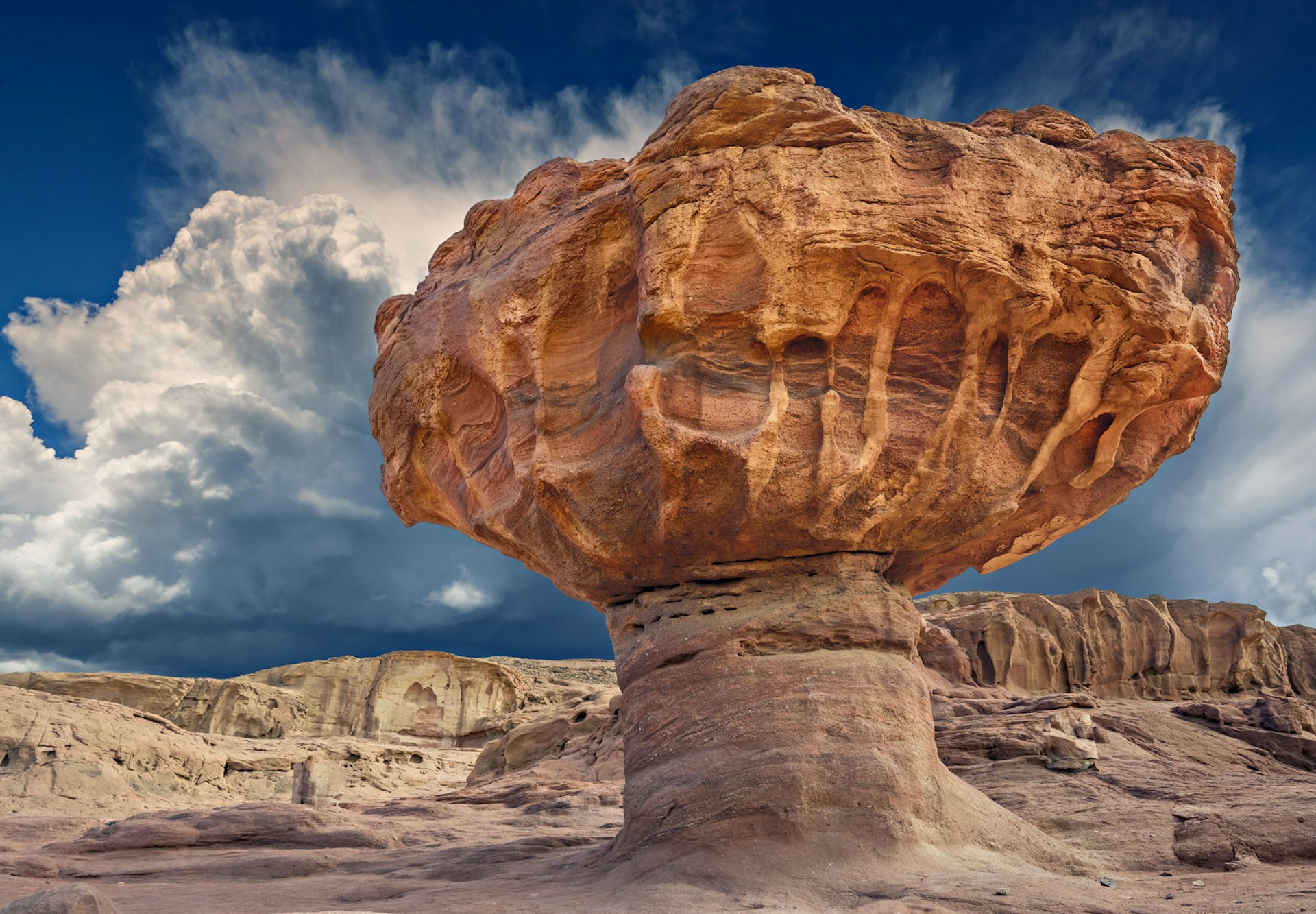 Mushroom rock formation in Timna Park near Eilat, Israel. Image by Sergei25 / Shutterstock
