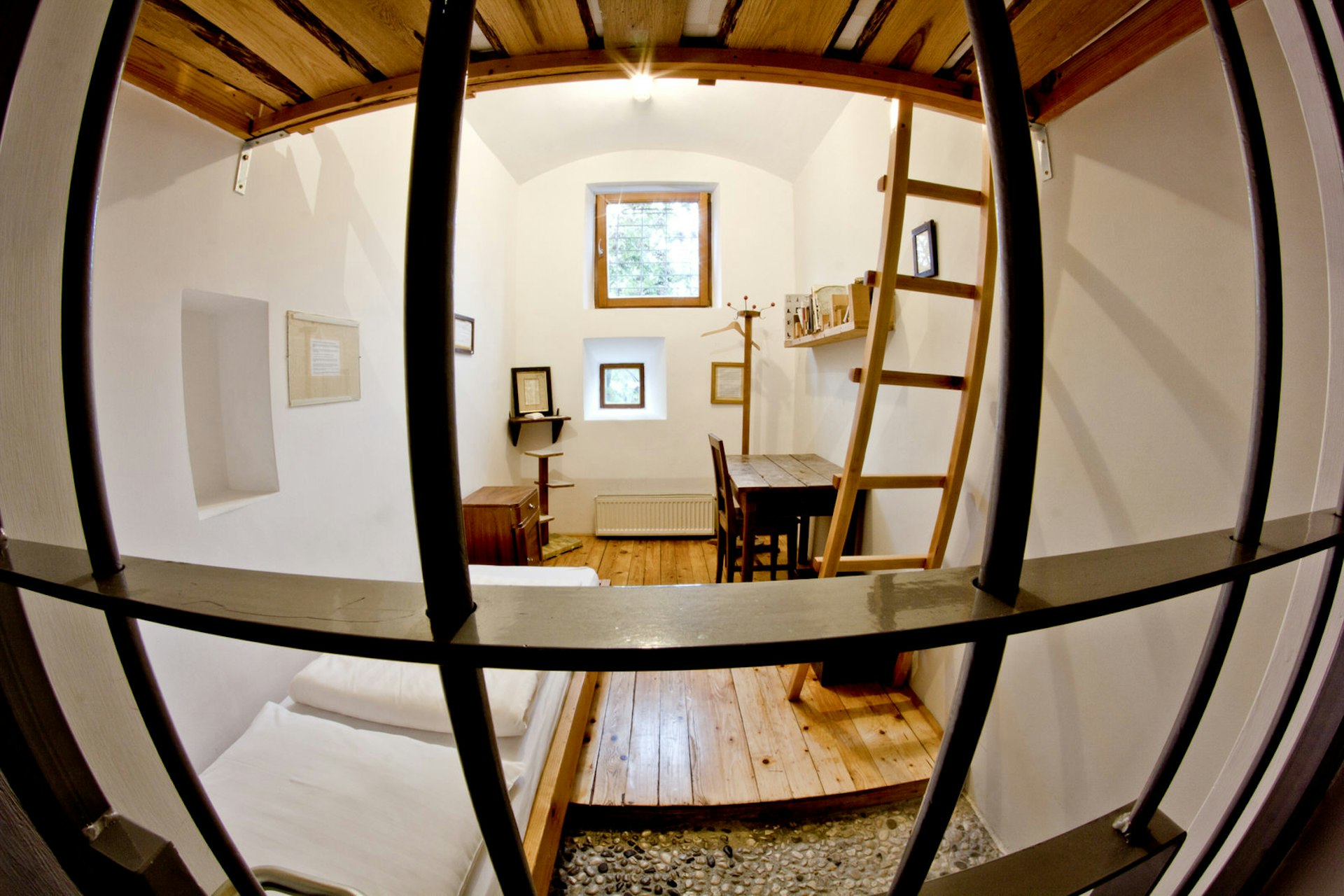 A former prison cell is now a hostel room at Celica Hostel © Žiga Okorn