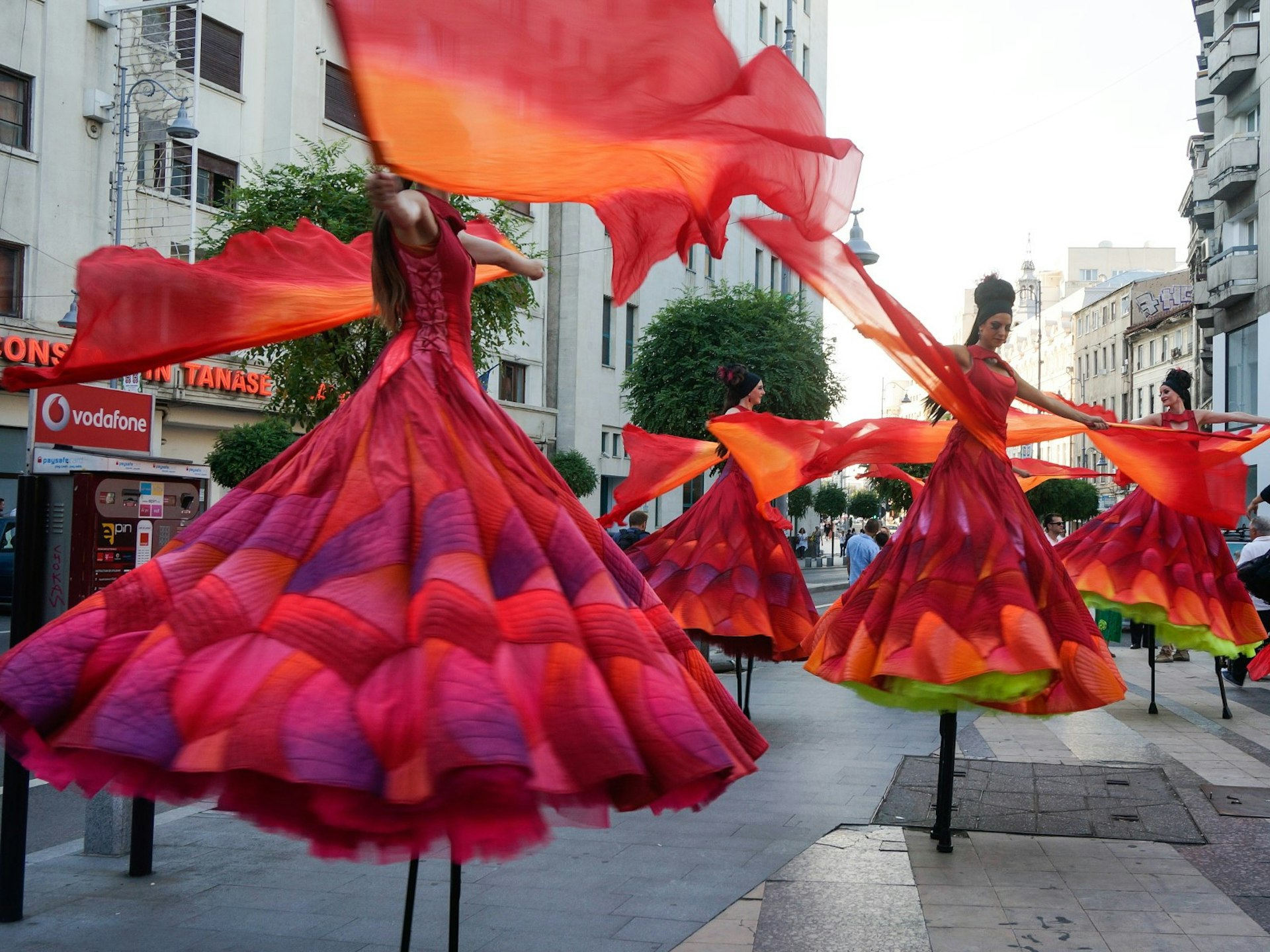Bucharest Theatre Festival in the Street is a fun summer event in the city © Monica Suma / Lonely Planet