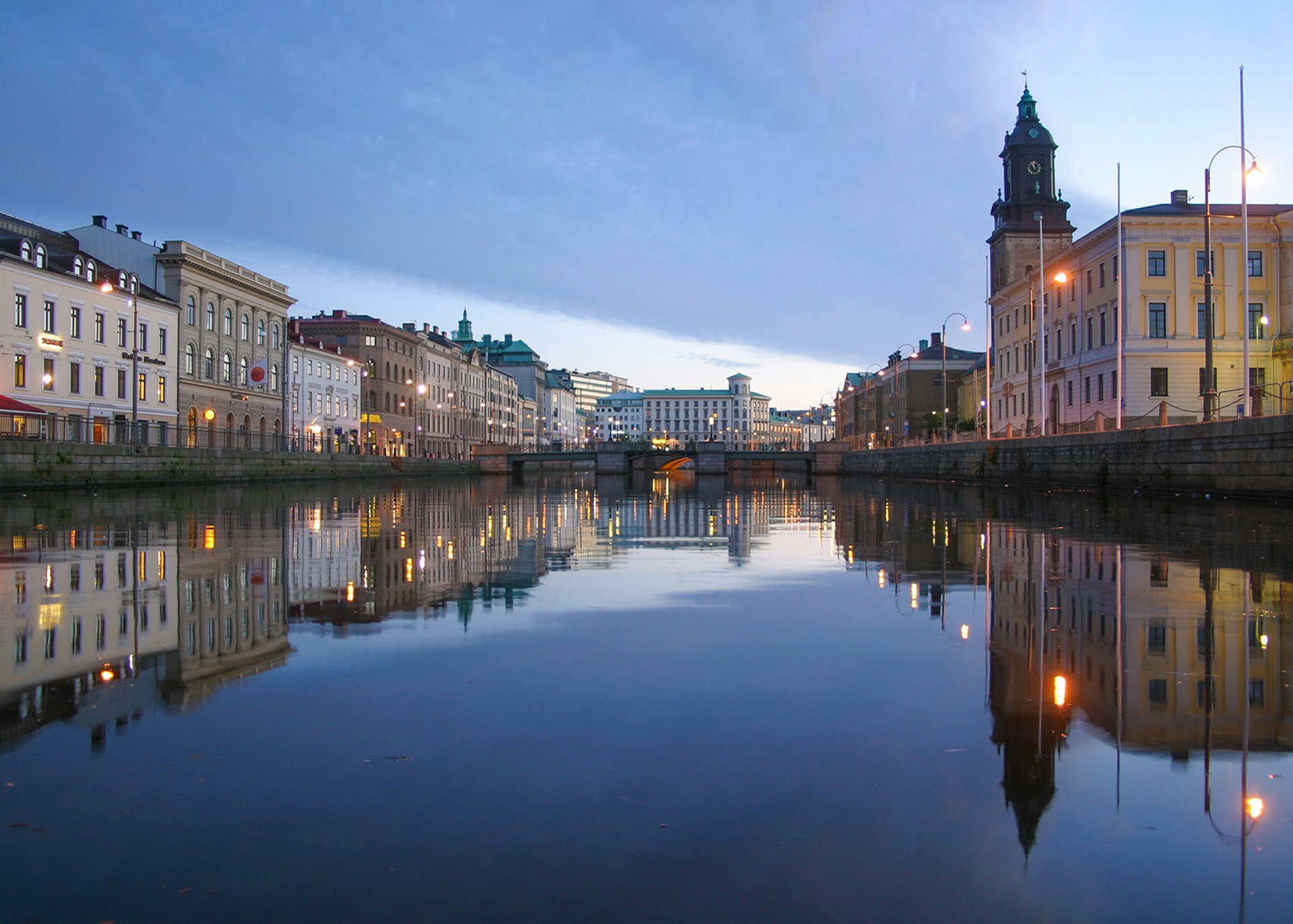 The central canal (Stora Hamnkanalen) through downtown Gothenburg © Andreas Bitterer / Getty Images