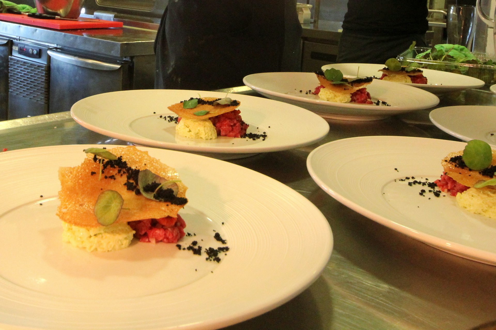 New Nordic cuisine plated up and ready to be served at Sarfalik, Nuuk