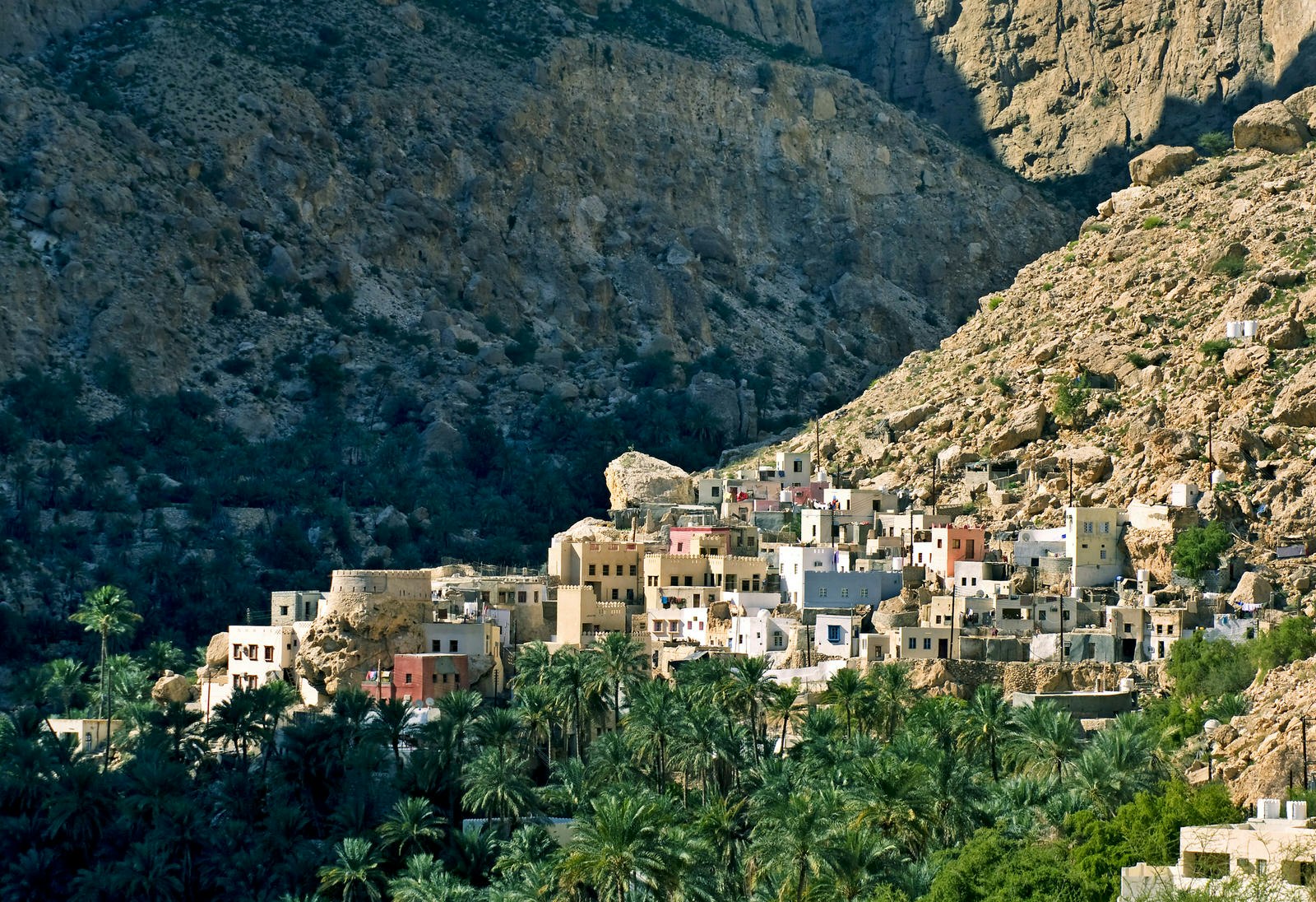 A mountain village in Wadi Bani Awf, Oman. Image by Byelikova Oksana / Shutterstock