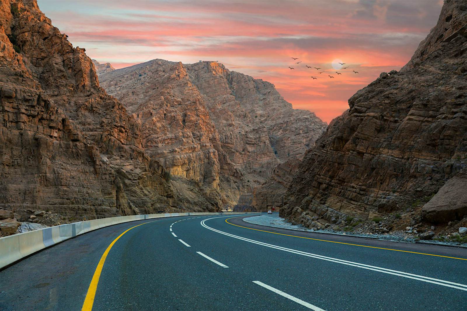 Features - ras-al-khaimah-jebel-jais-0251ffdb5b30 Winding mountain road in Ras Al Khaimah, Jebel Jais mountain located in the United Arab Emirates. Image by Deepu B Pillai / Shutterstock