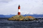 Features - Argentina, Tierra del Fuego, Ushuaia, Lighthouse on edge Beagle Channel