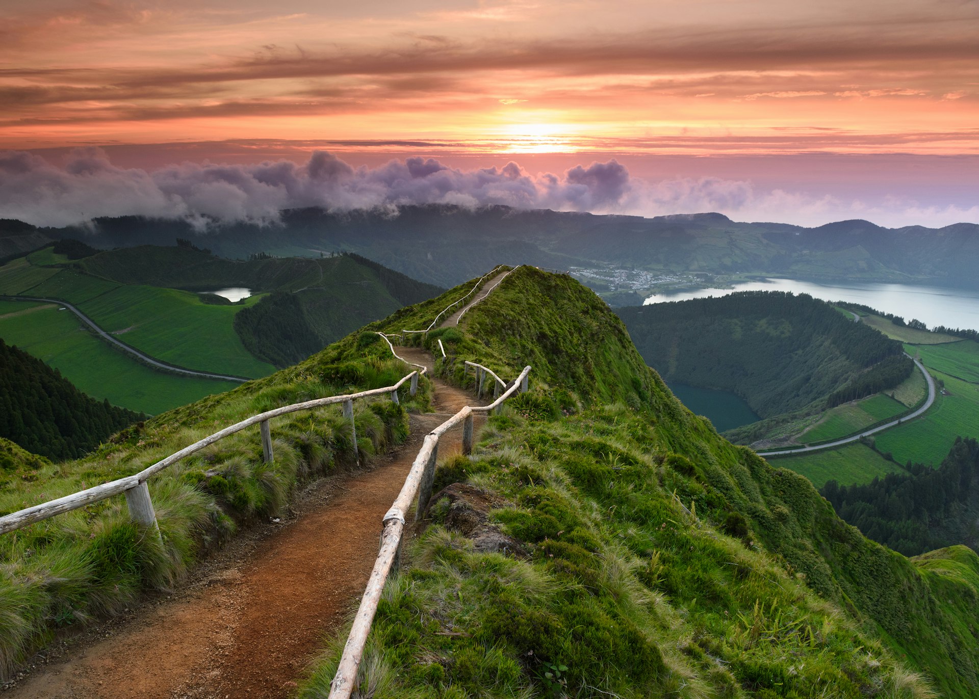 The Azores' spectacular landscape abounds with views that will stop hikers dead in their tracks © Hiral Gosalia / Getty Images