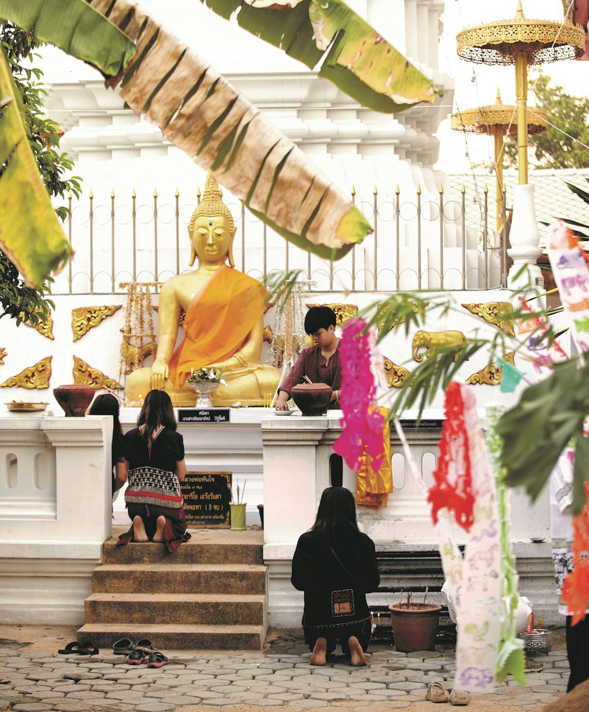 People praying to Buddha at temple in Chiang Mai © Matt Munro / Lonely Planet