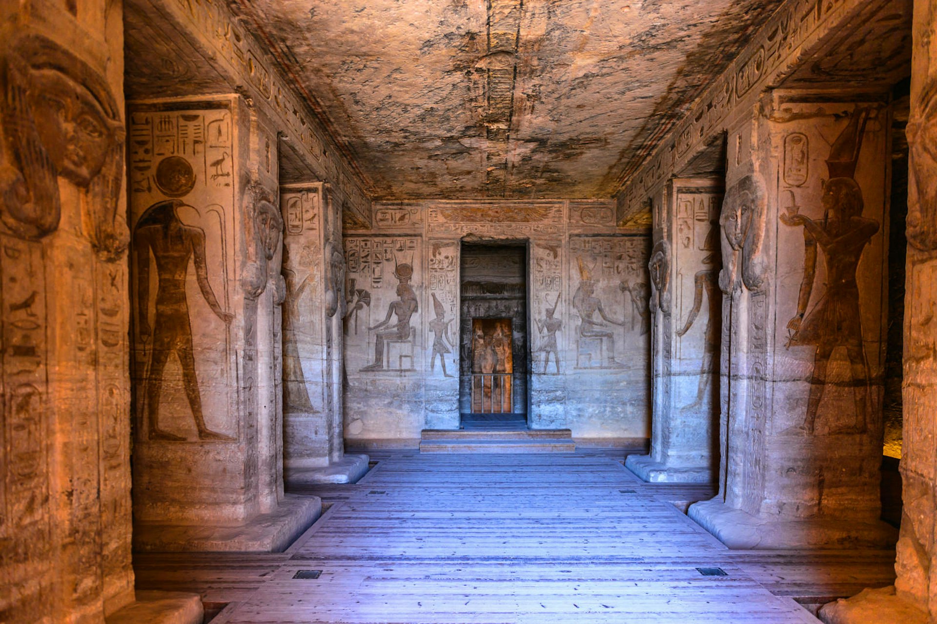 Interior of The Great Temple of Ramses II at sunrise, Abu Simbel, Egypt. Image by Anton_Ivanov / Shutterstock