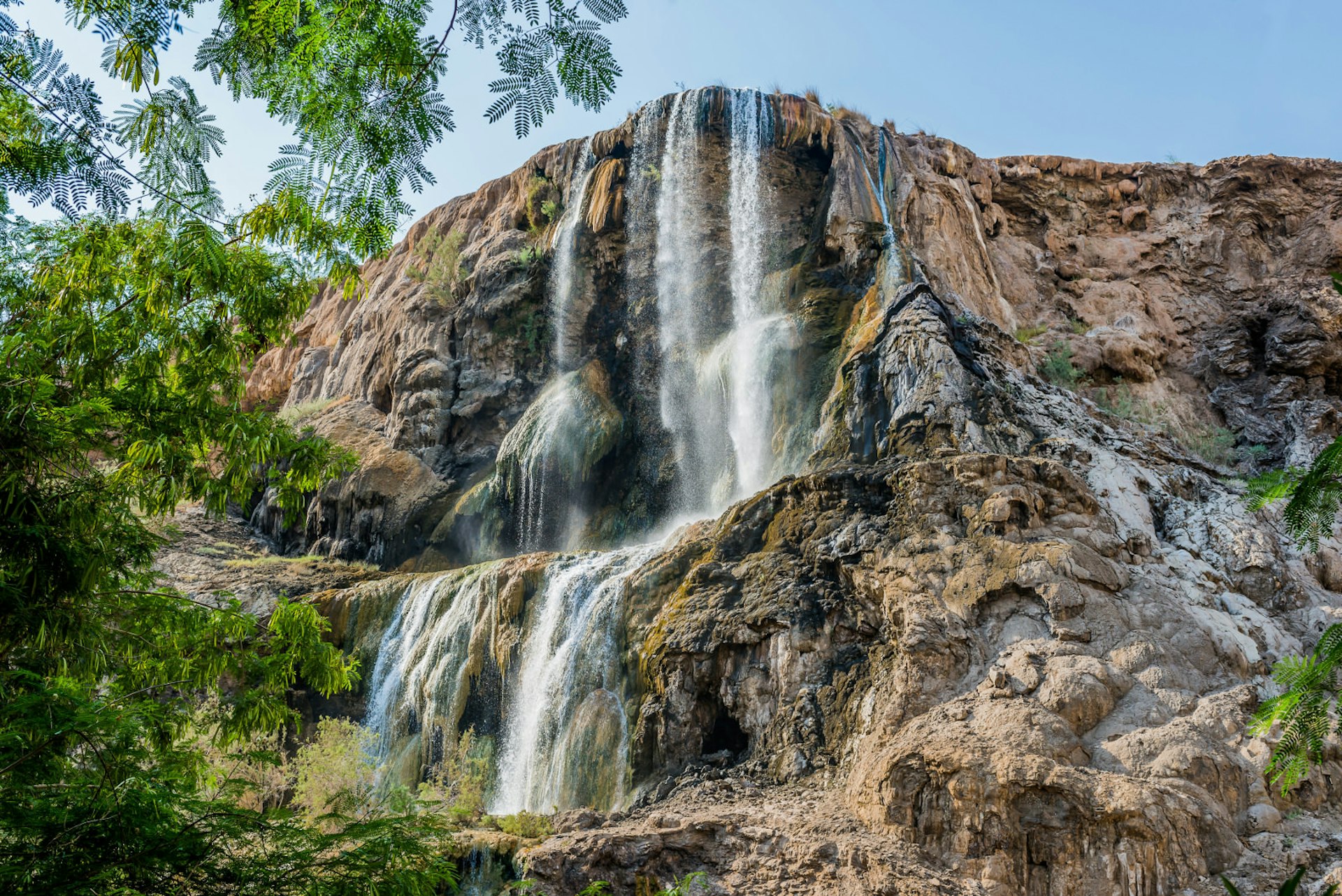 Ma'in Hot Springs waterfall in Jordan. Image by ostill / Shutterstock