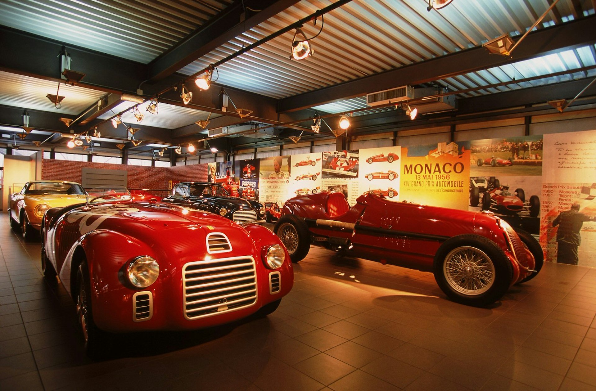 Vintage Ferraris in the museum in Maranello