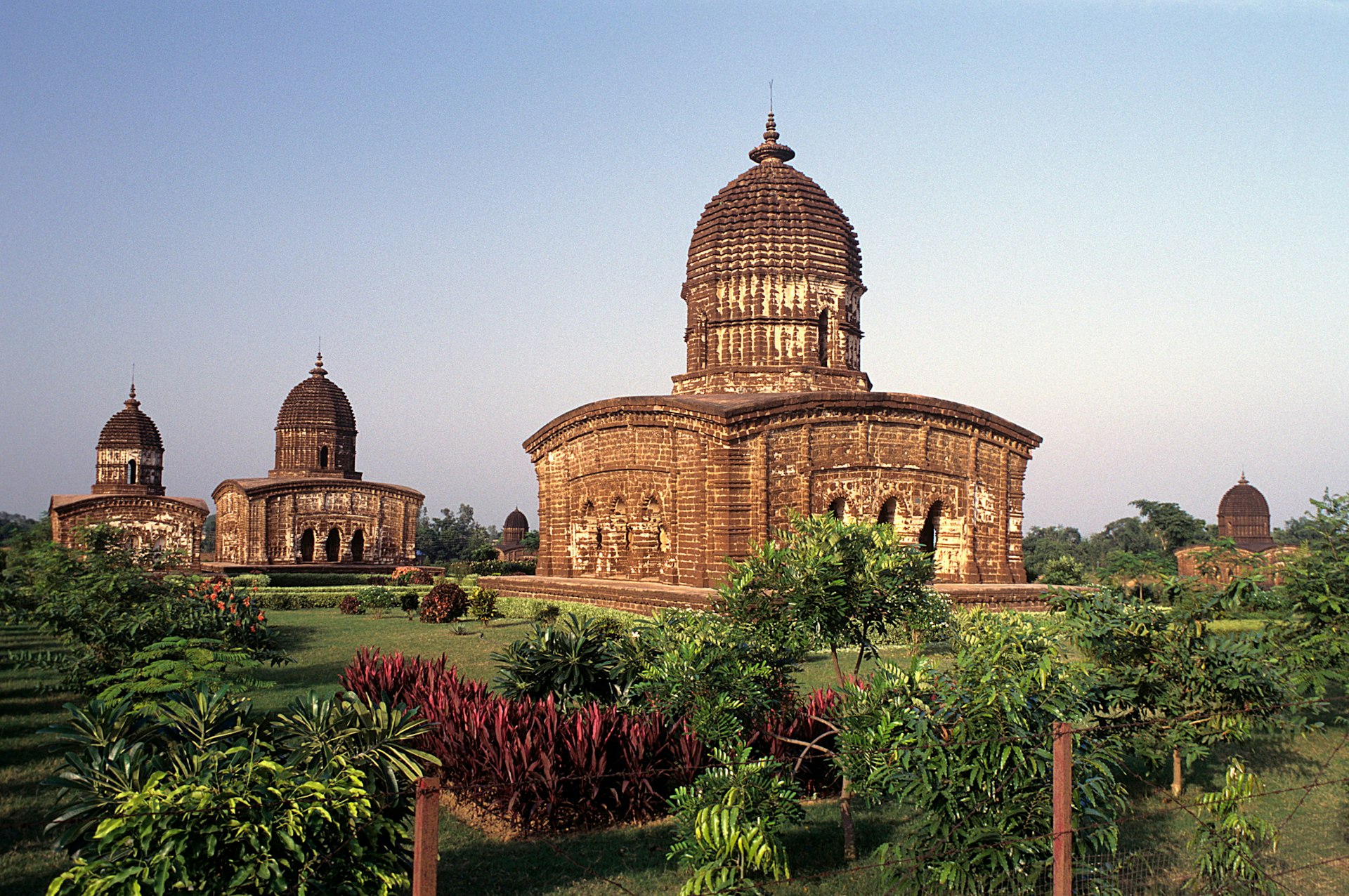 The terracotta temples of Bishnupur were built over three hundred years © IndiaPictures / Getty Images