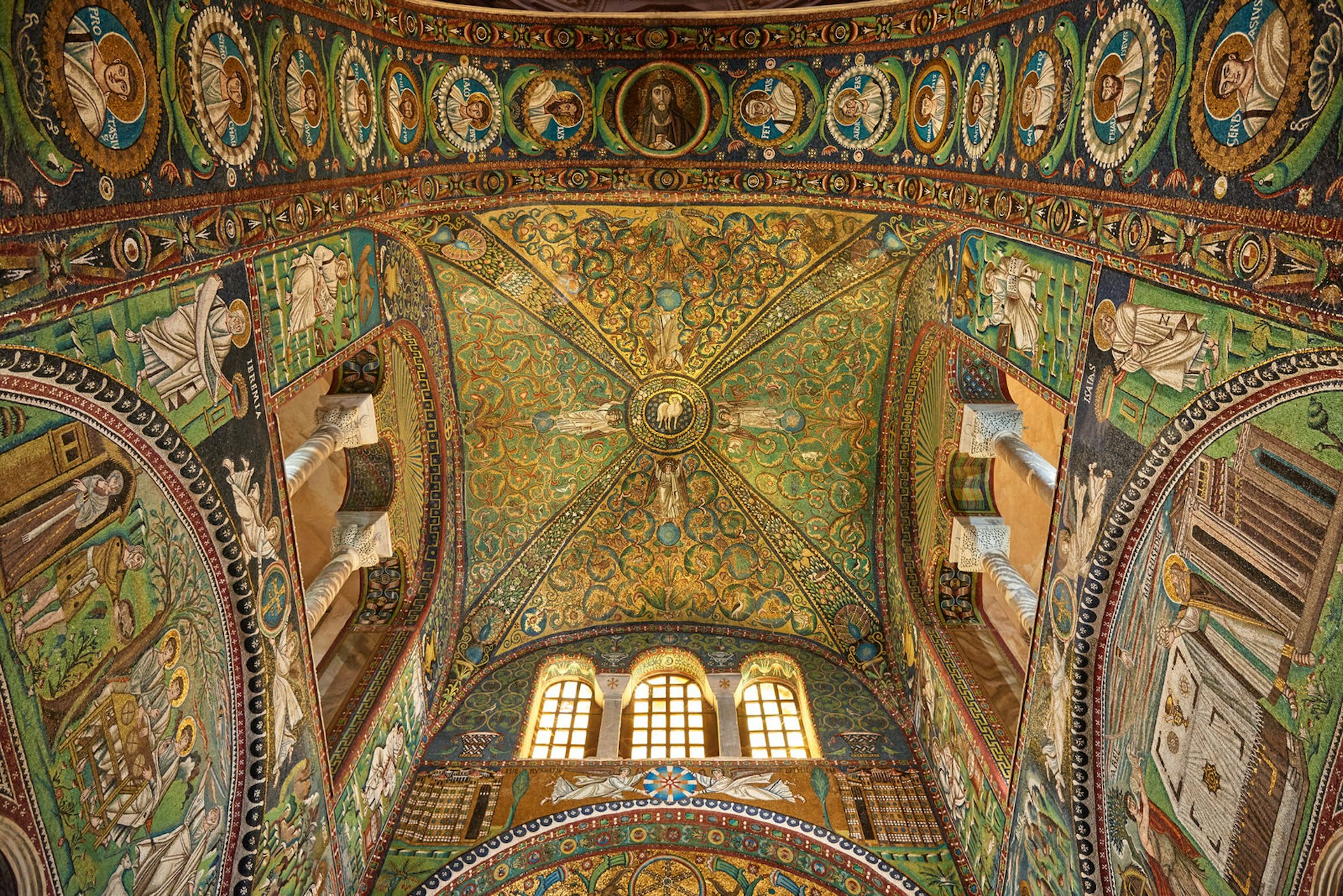 The spectacular mosaics in Basilica of San Vitale