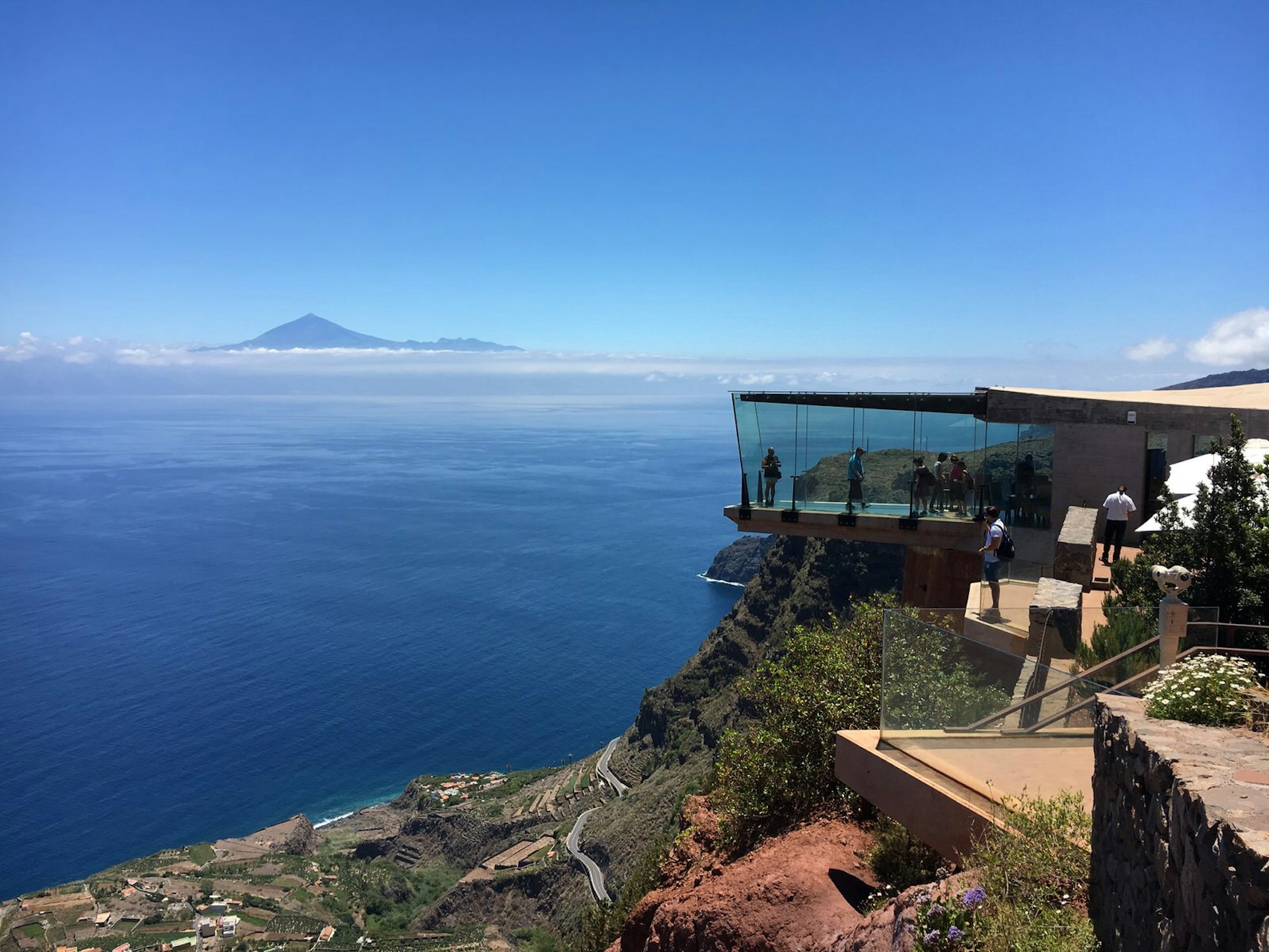 Looking out over Tenerife's volcano El Teide from the Mirador de Abrante © Louise Bastock / Lonely Planet