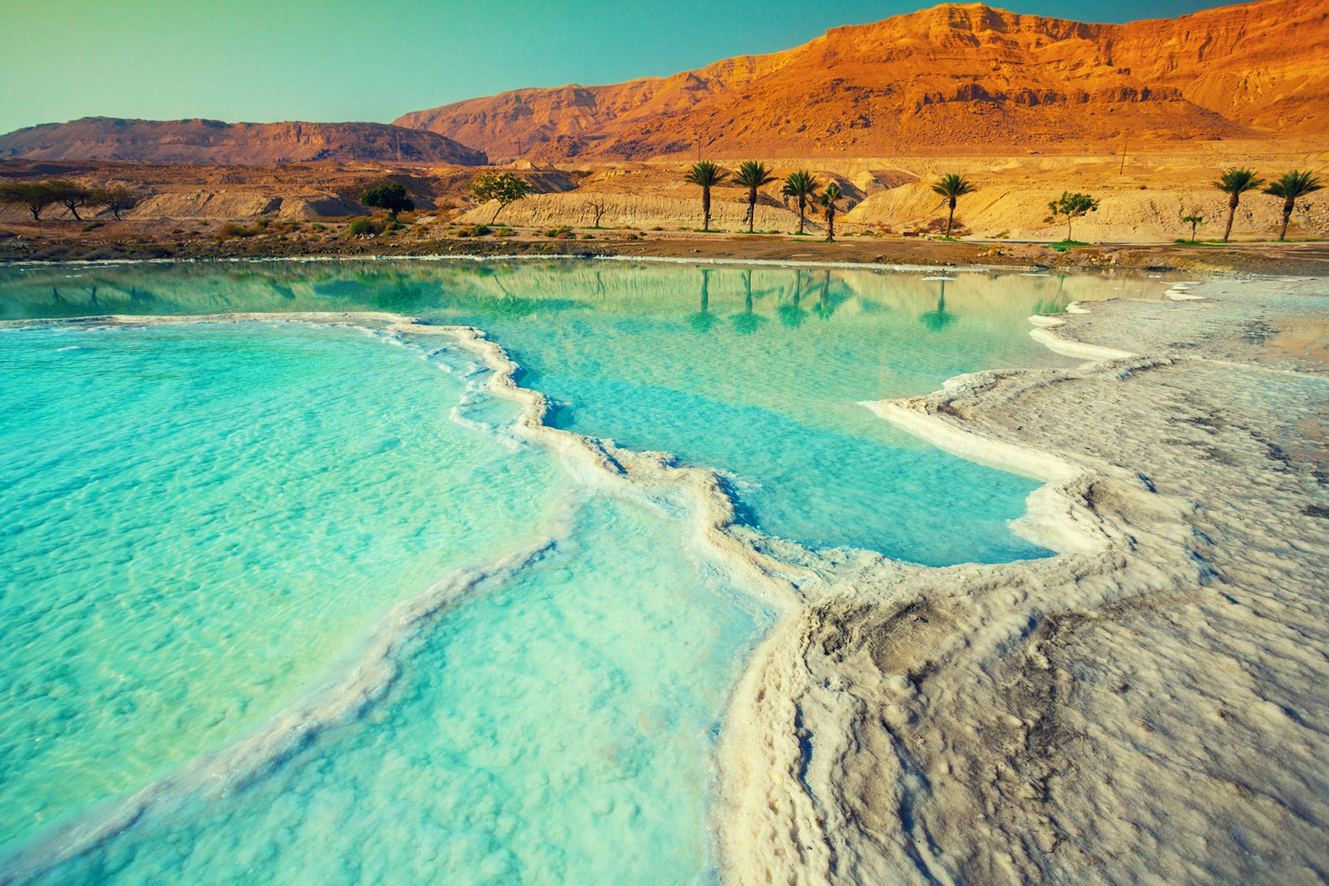 Salty shore of the Dead Sea, Ein Bokek, Israel. Image by vvvita / Shutterstock