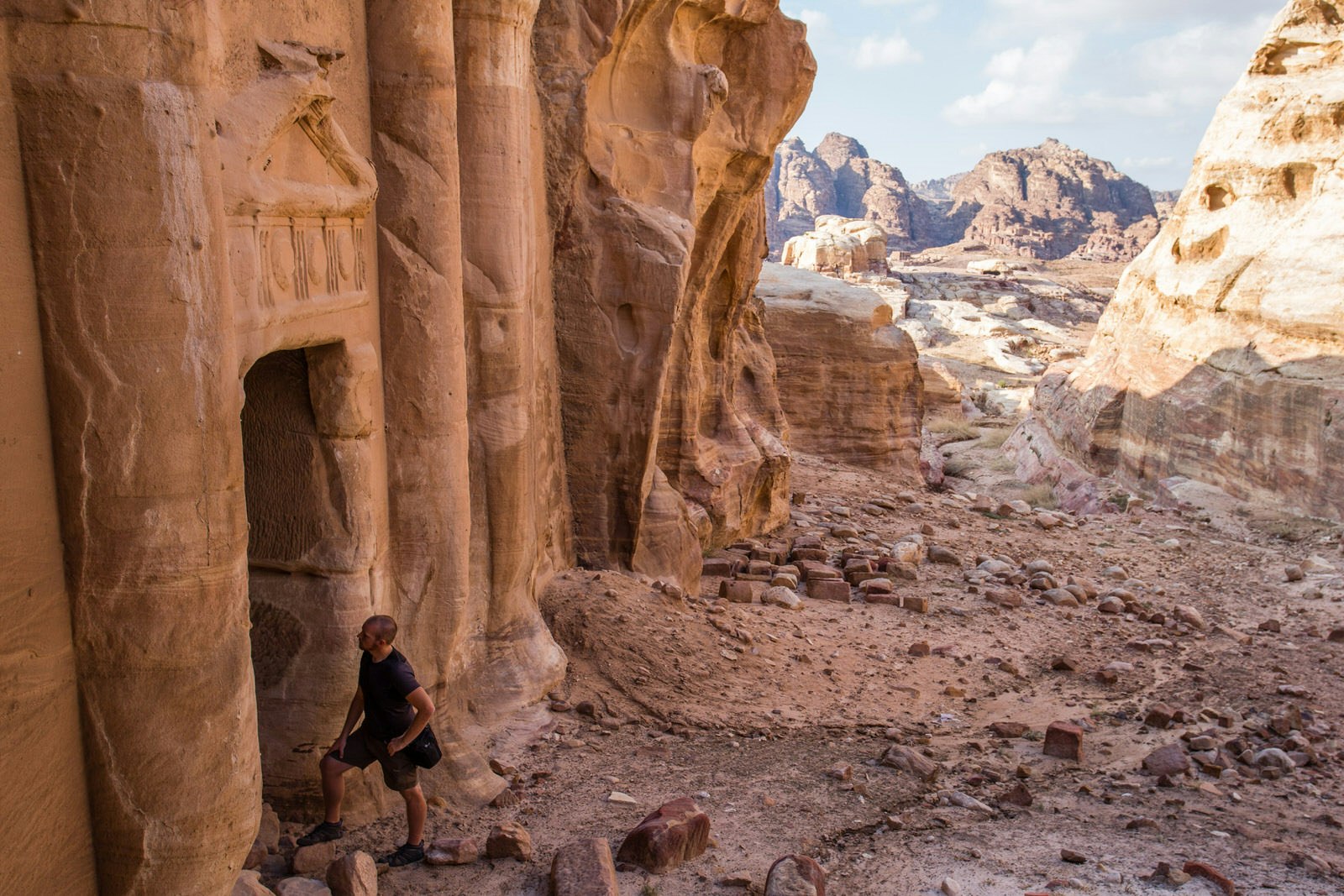 Exploring the tombs of the Wadi Farasa. Image by Stephen Lioy / Lonely Planet