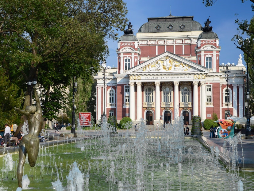 Sofia is a city of pleasant gardens and classical buildings like the Ivan Vazov National Theatre @ YingHui Liu / Shutterstock