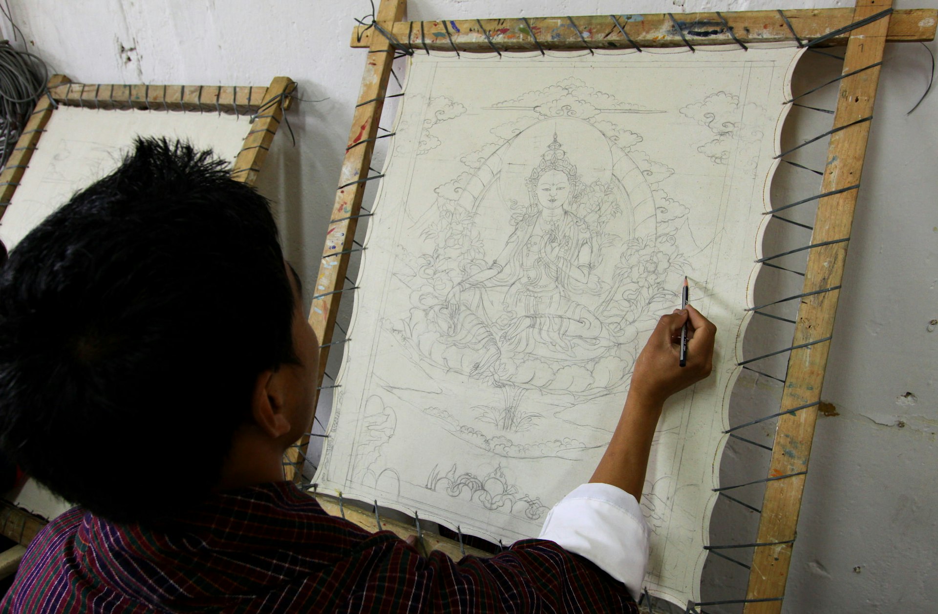 Learning the art of thangka painting, Thimphu’s Institute of Zorig Chosum © Bradley Mayhew / Lonely Planet