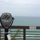 vintage viewfinder on a boardwalk overlooking Lake Michigan at Sleeping Bear Dunes National Lakeshore