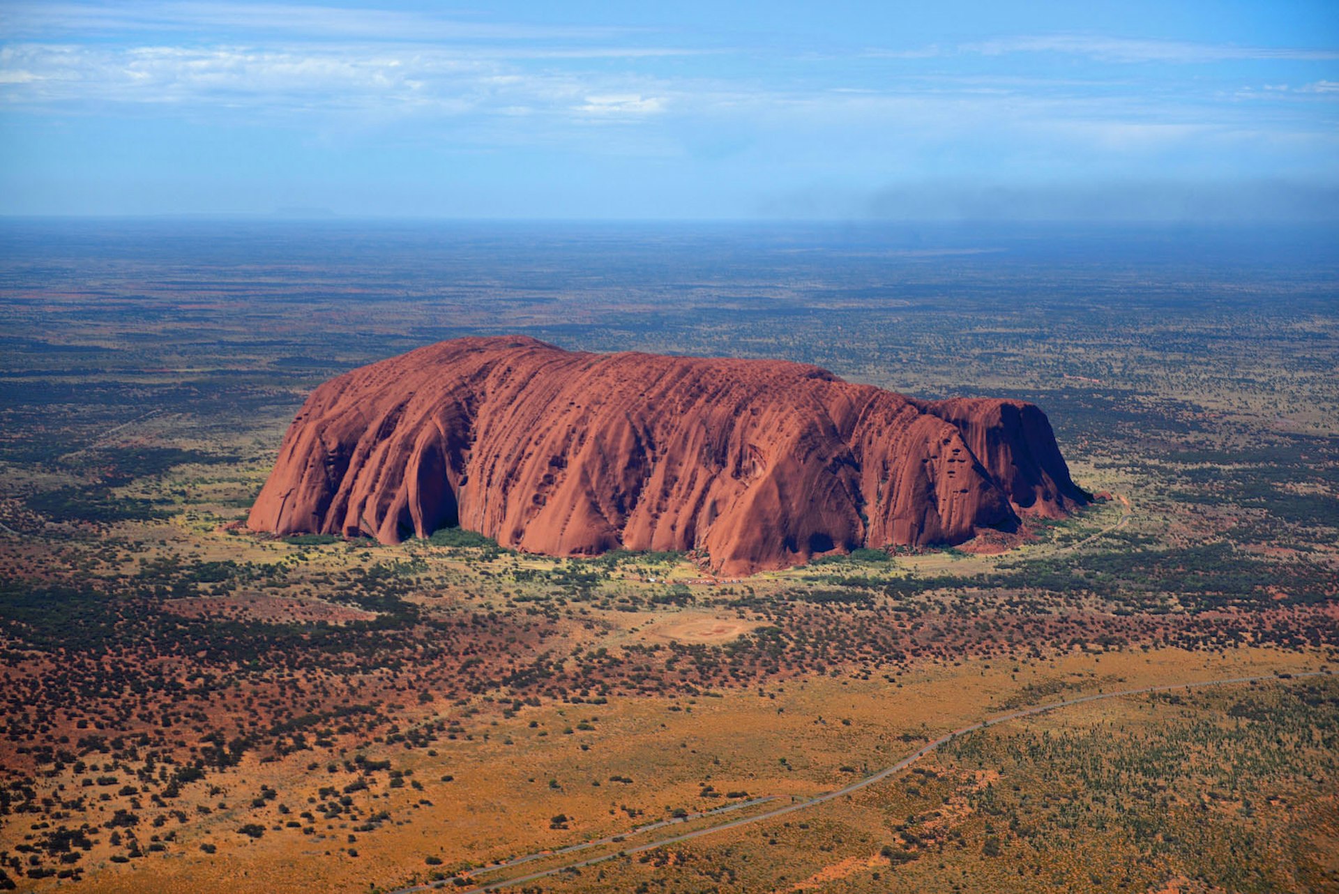 Uluru from the sky