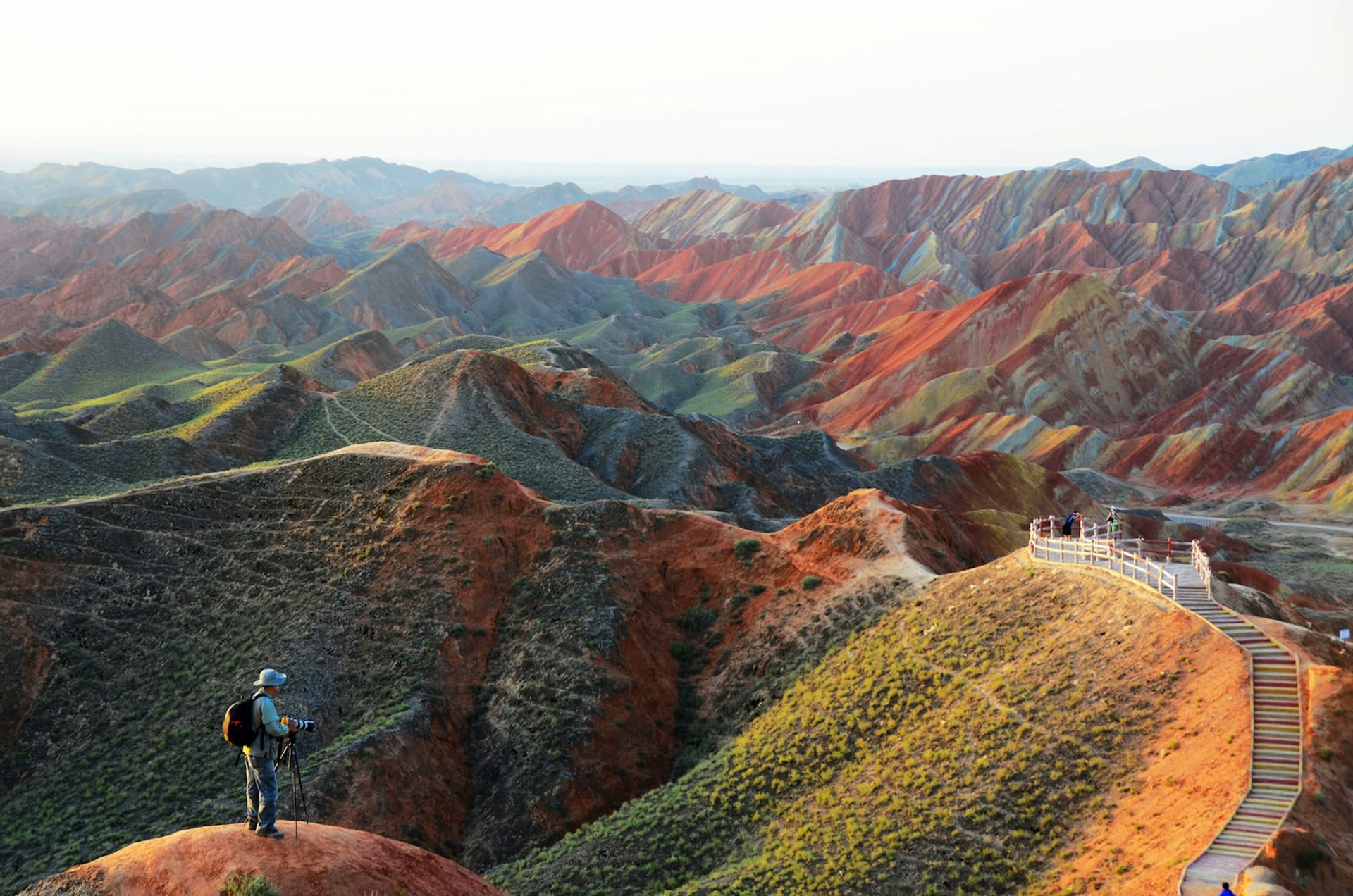 The colourful Zhangye Danxia Landform, concentrated predominantly in Linze and Sunan counties in Gansu Province, China © MelindaChan / Getty Images