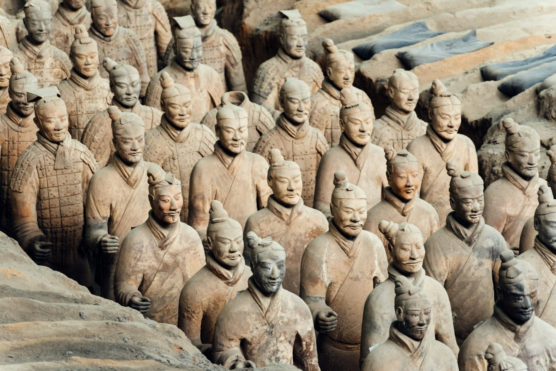 The Terracotta Army: a collection of terracotta sculptures depicting the armies of Qin Shi Huang, the first Emperor of China © Nikada / Getty Images