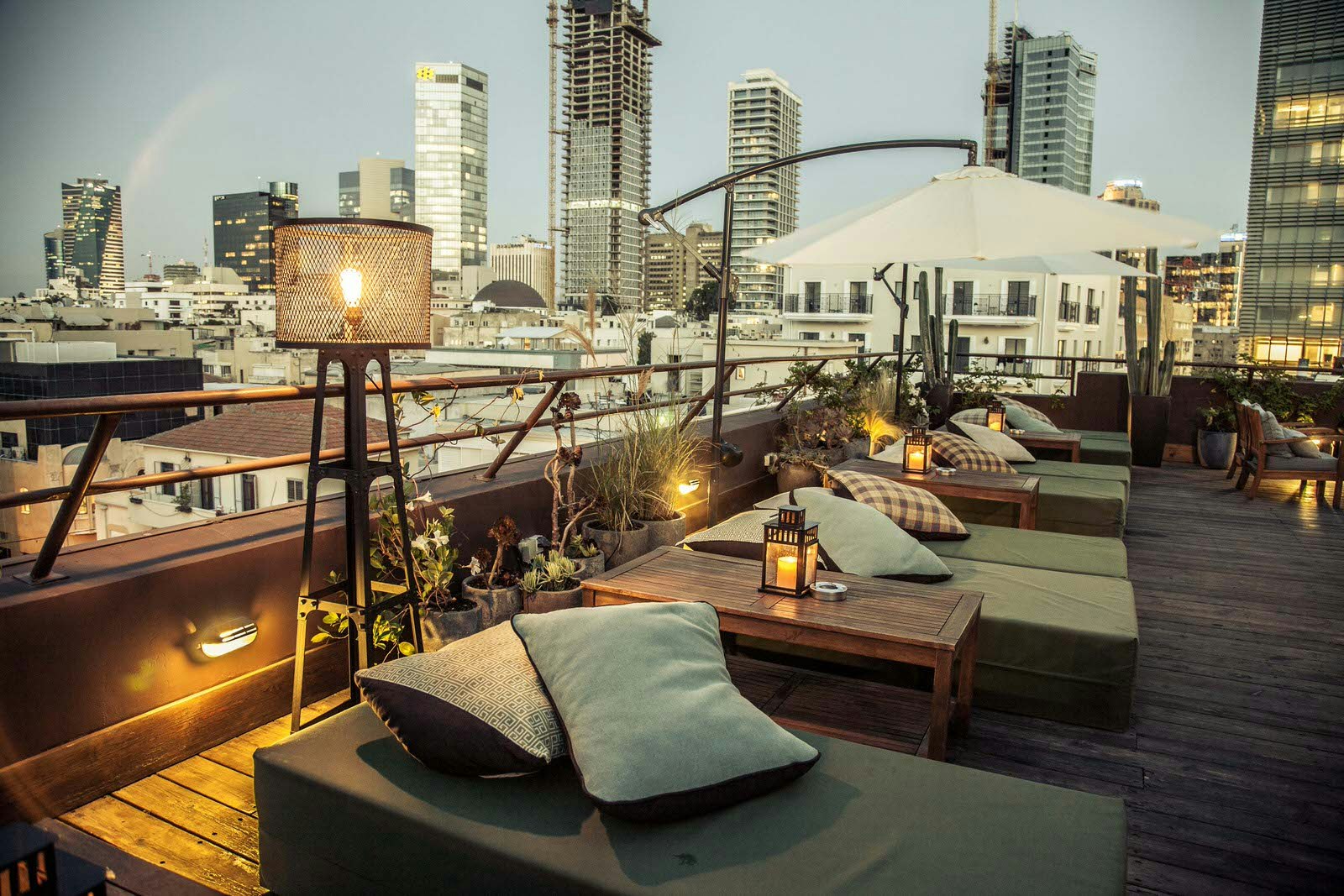 Rooftop bar at Brown TLV, Tel Aviv, Israel © Brown TLV