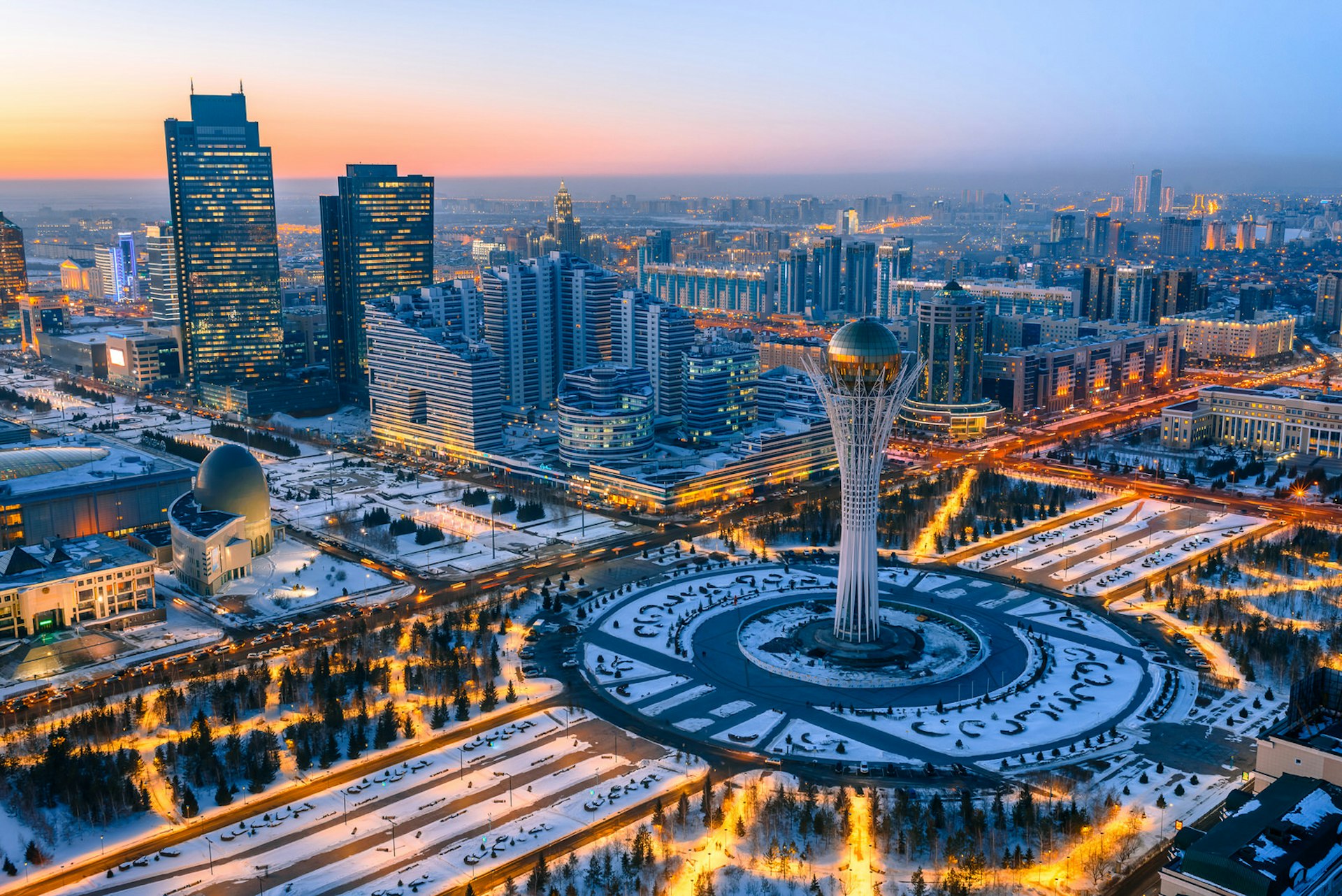 An aerial view of Astana, Kazakhstan © evgenykz / Shutterstock