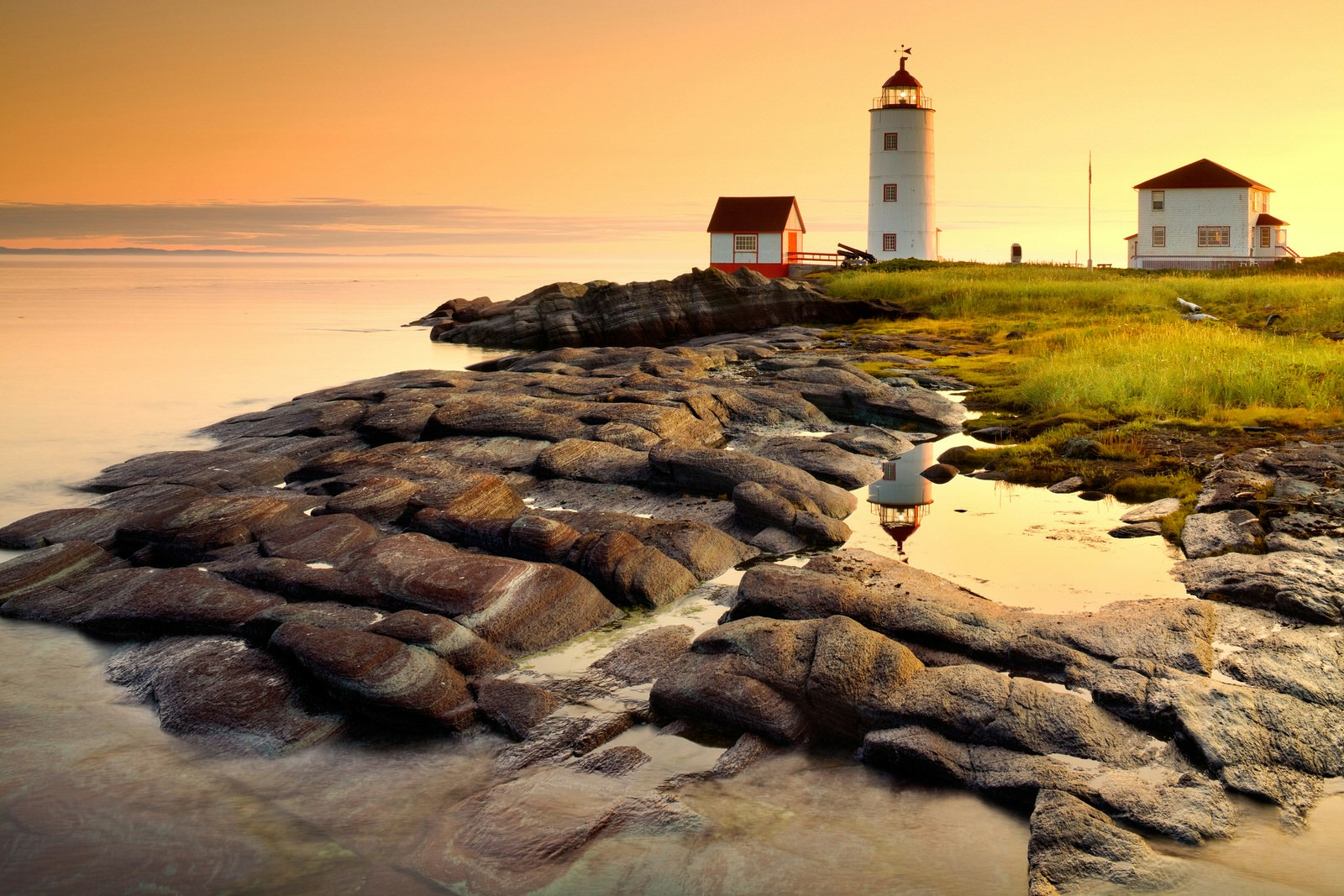 Ile Verte Lighthouse at dawn, Gaspésie, Canada © Pietro Canali / 500px