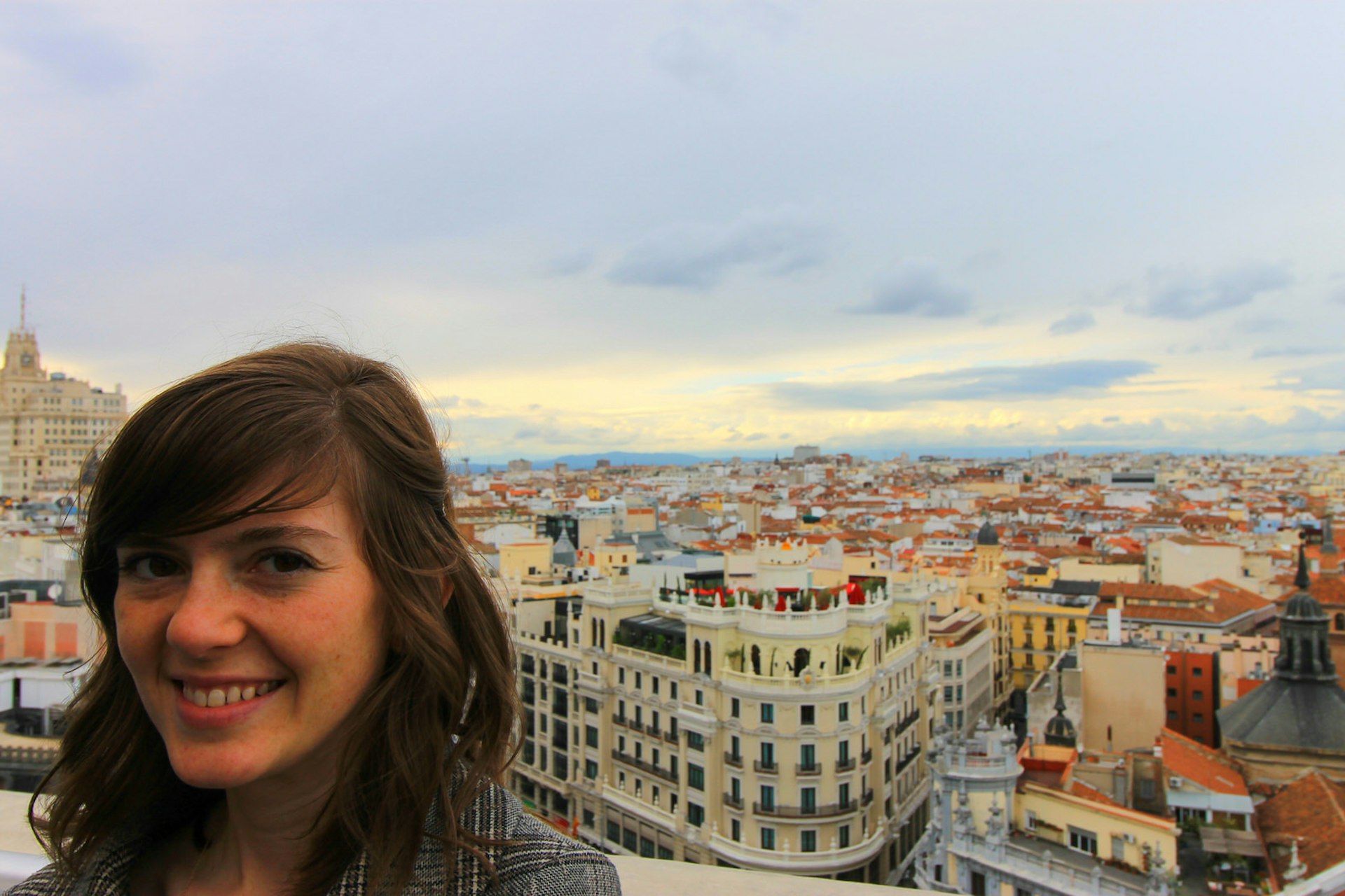 Cassandra loves the view from the roof of Madrid's Círculo de Bellas Artes © Cassandra Gambill / Lonely Planet