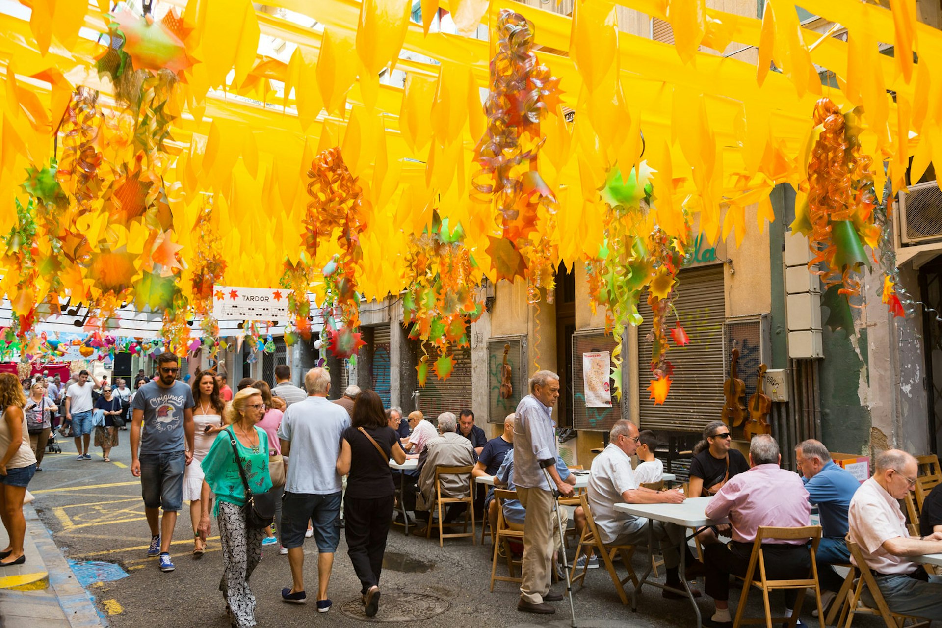The Festa Major de Gràcia sees local streets decorated every August © Iakov Filimonov / Shutterstock