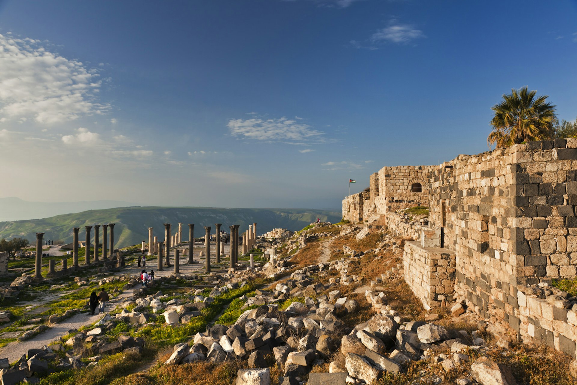 Ruins of the ancient city of Garada, Umm Qais, Jordan © Walter Bibikow / Getty Images