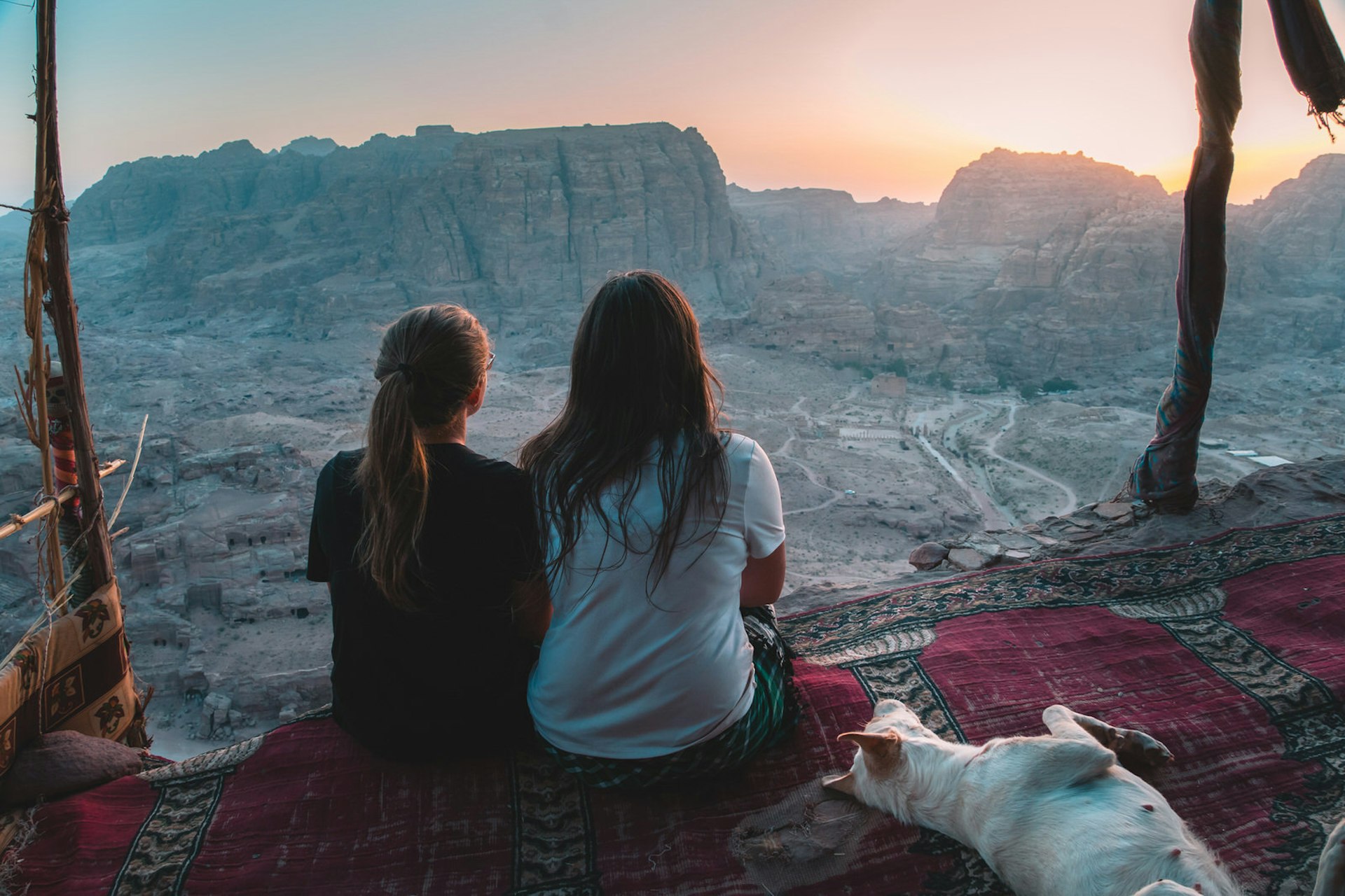 Women watching the sunset at Petra, Jordan © Aline Fortuna / Shutterstock
