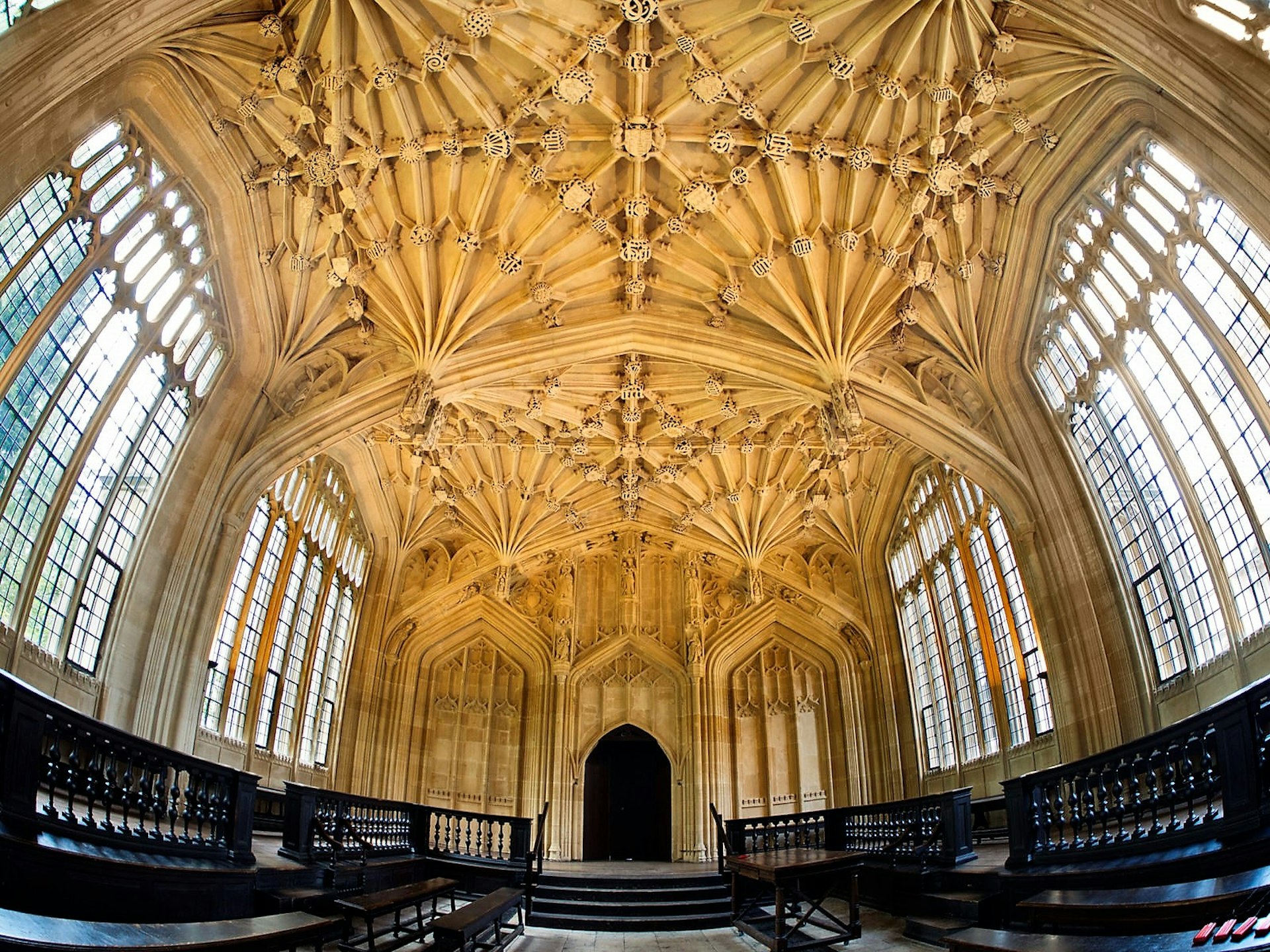The medieval Divinity School in the Bodleian Library had a starring role in several Harry Potter movies © Jon Bower at Apexphotos / Getty Images