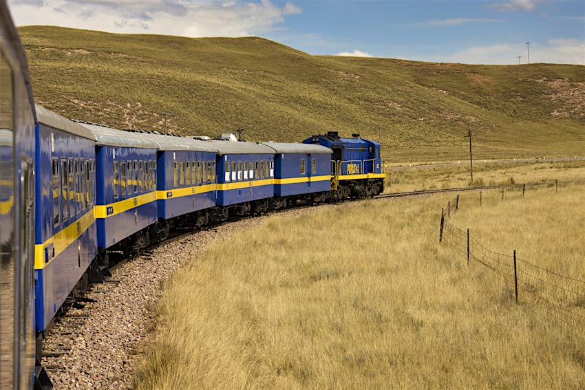 Features - Train to Puno and Lake Titicaca - Peru Perurail train on the Puno - Cuzco route © SteveAllenPhoto / Getty Images