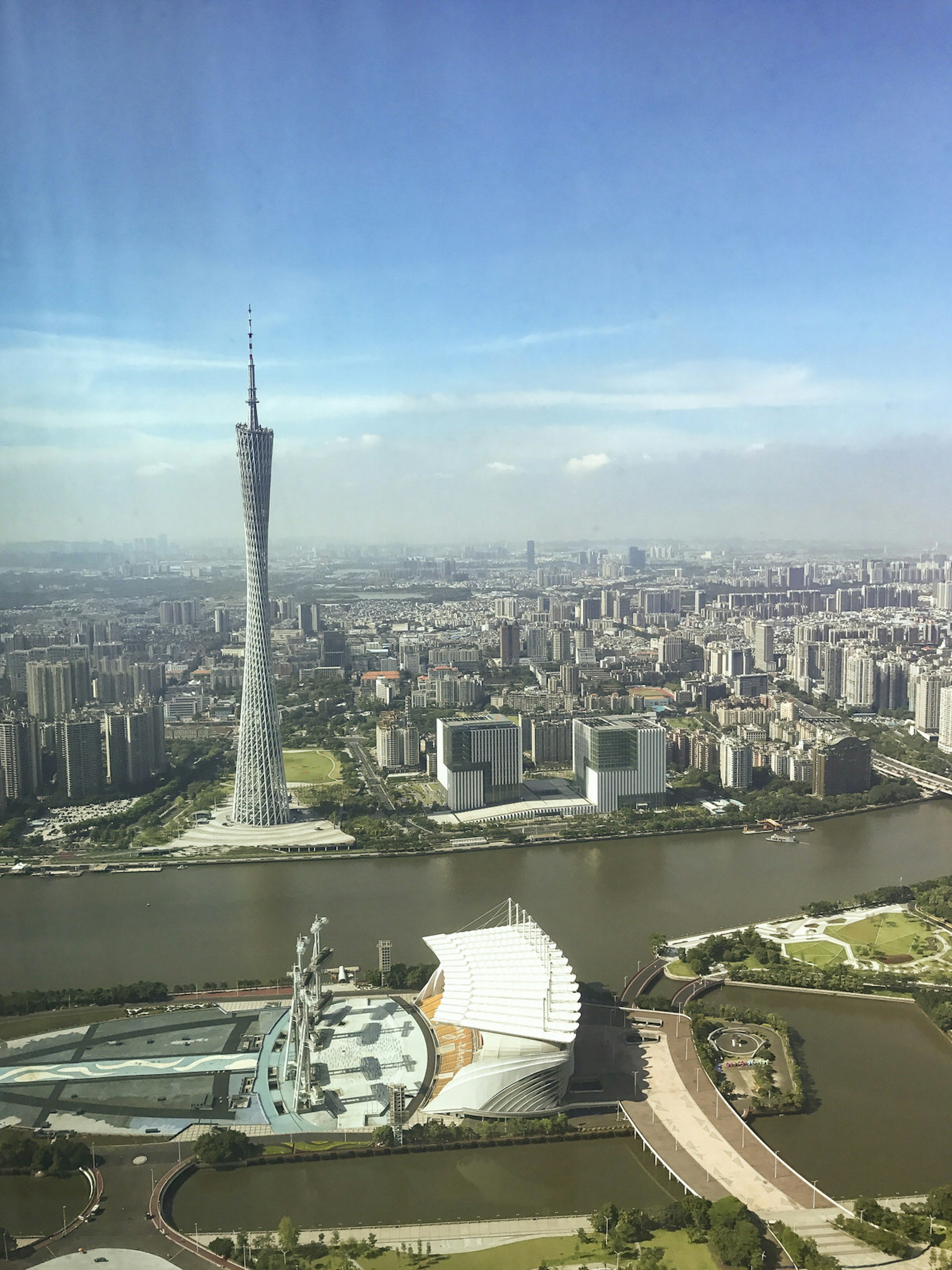 The Canton Tower as seen from the Four Seasons Hotel, IFC © Cathy Adams / Lonely Planet