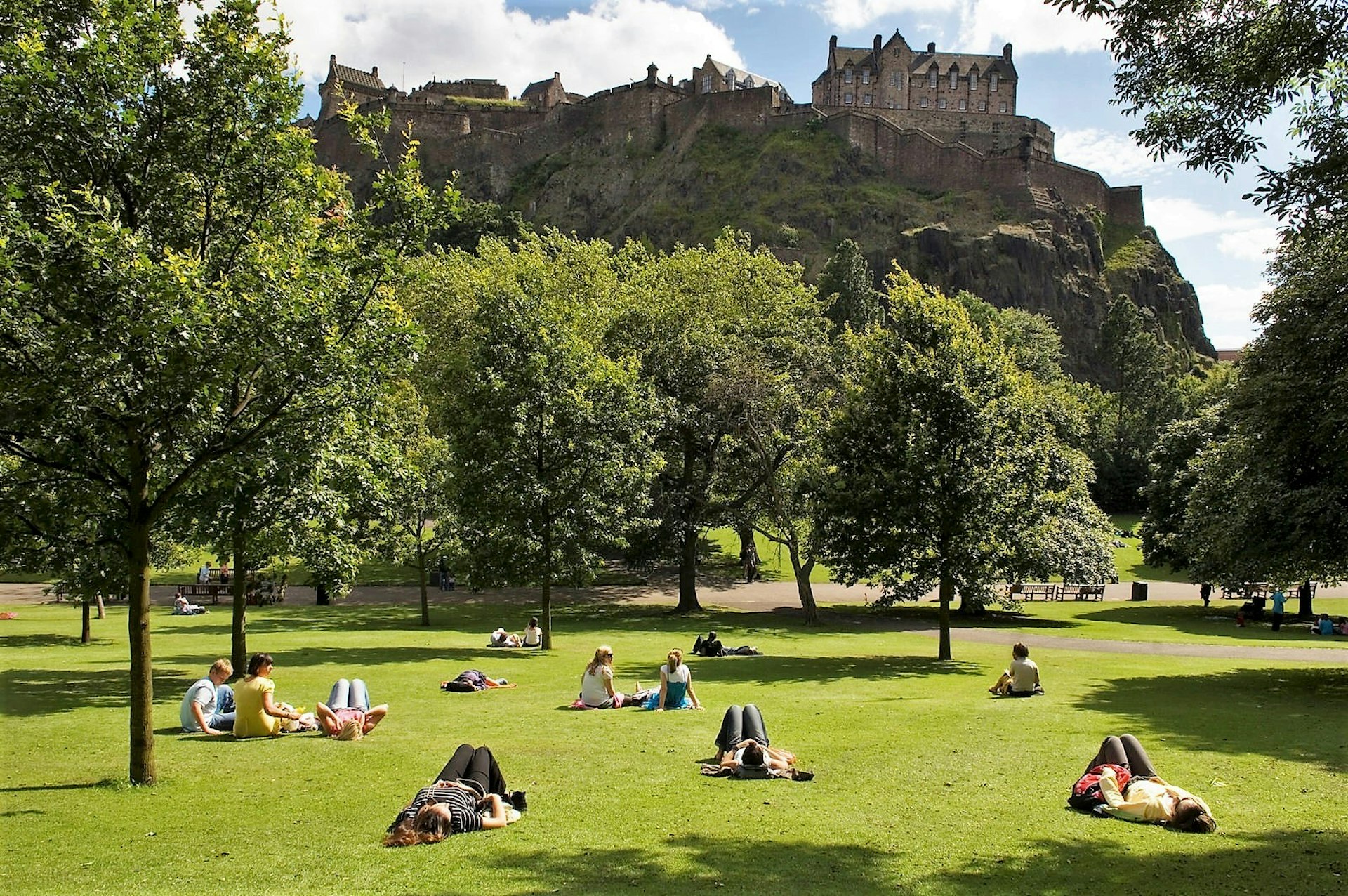 When you need a rest with a view, head to Princes Street Gardens