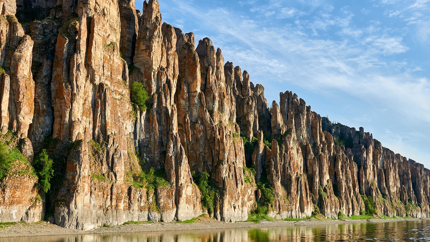 The limestone Lena Pillars are a popular cruise trip from Yakutsk © Vicky Ivanova / Shutterstock
